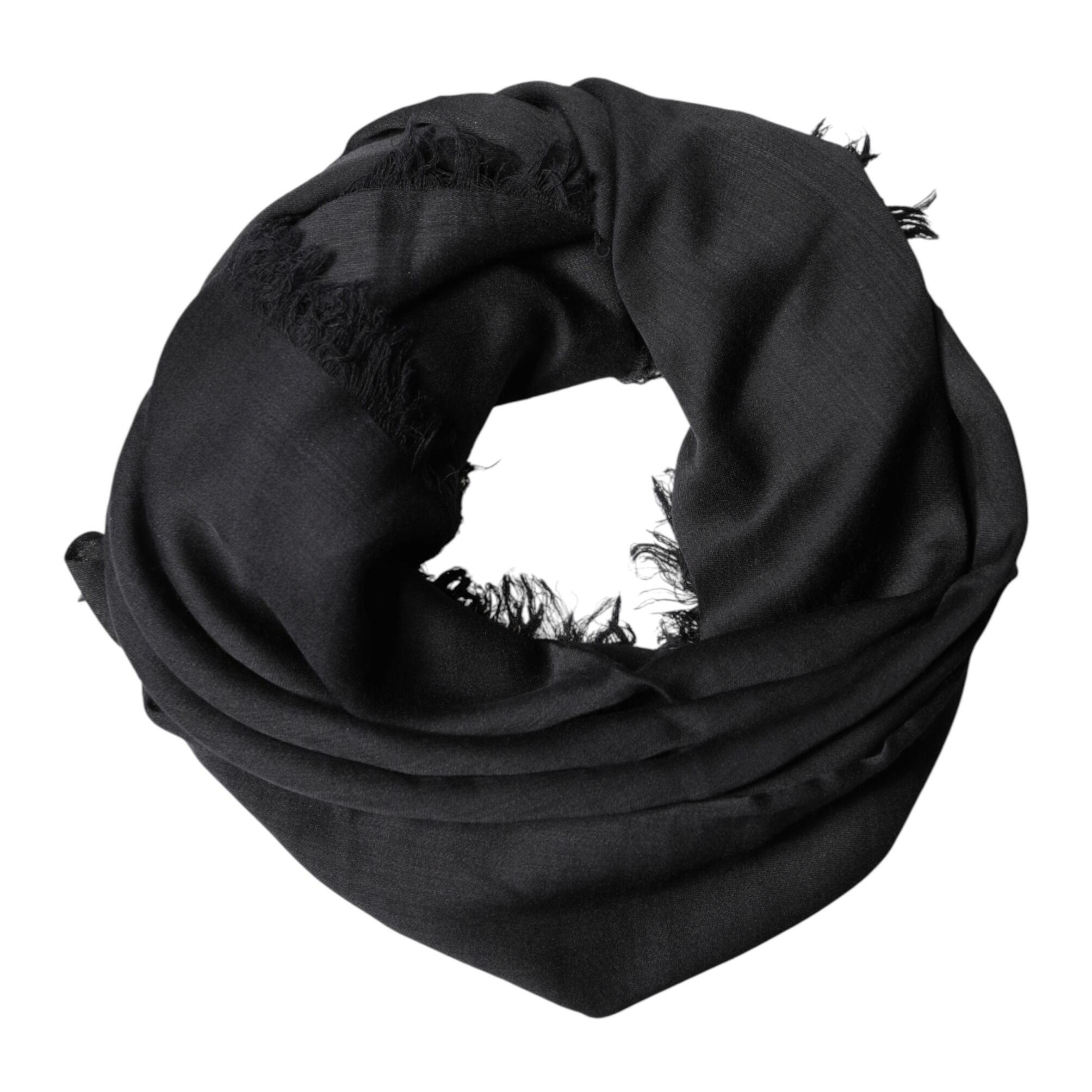 Dolce & Gabbana Black Lace Stole Neck Wrap Shawl Scarf