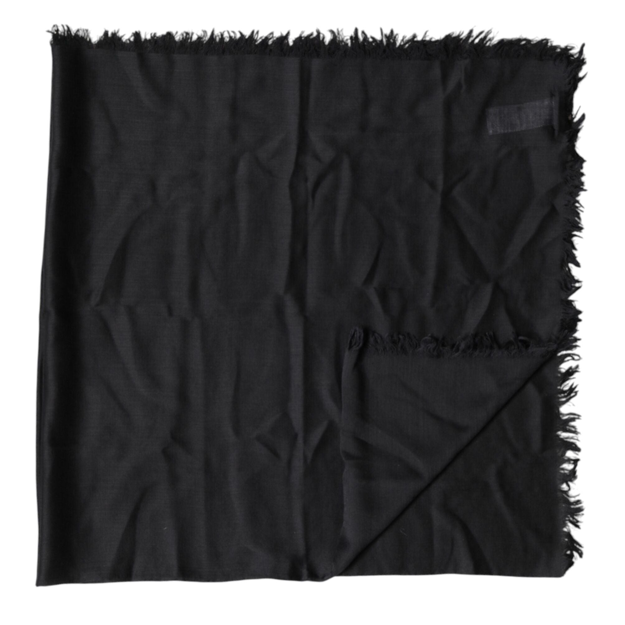 Dolce & Gabbana Black Lace Stole Neck Wrap Shawl Scarf
