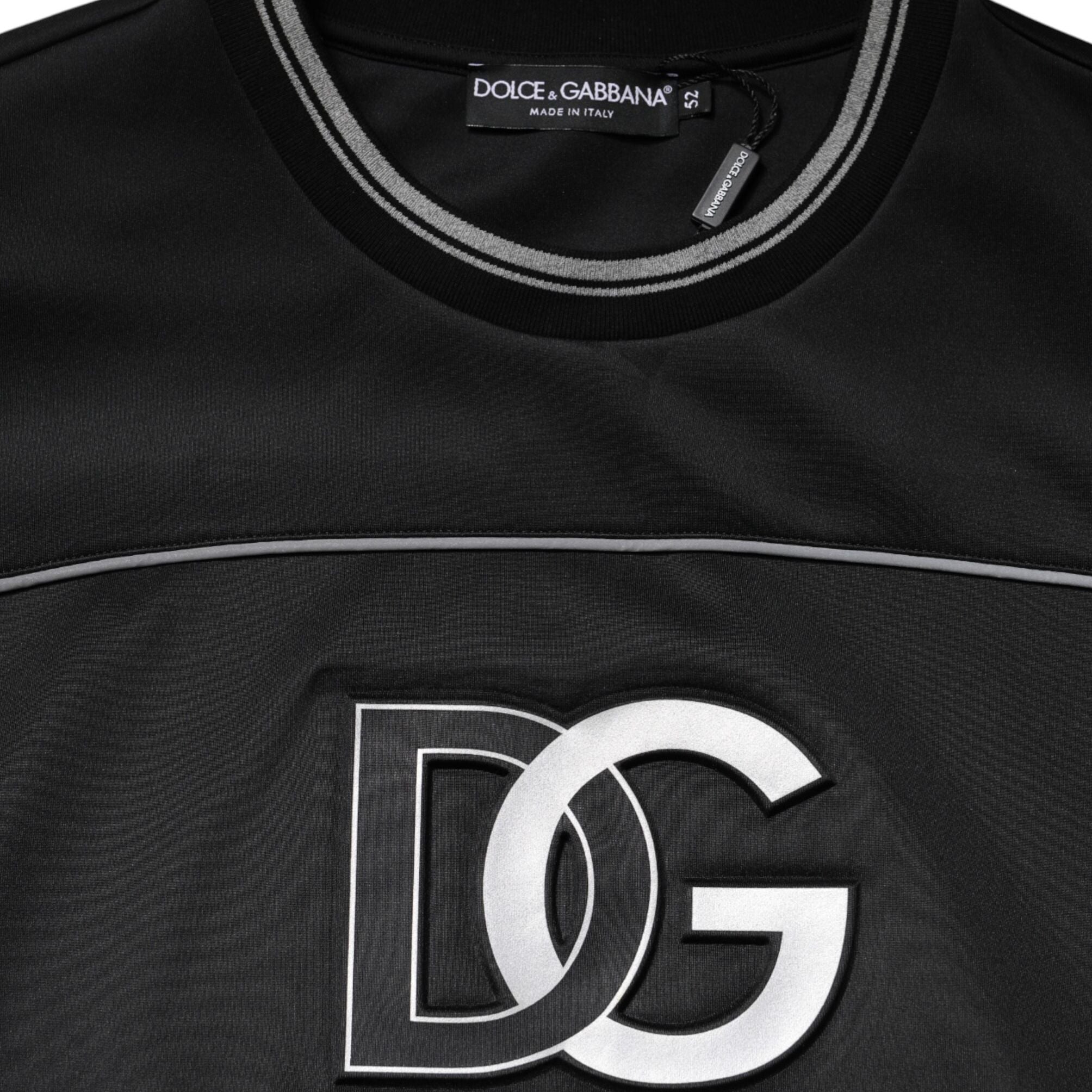 Dolce & Gabbana Black DG Logo Crew Neck Sweatshirt Sweater