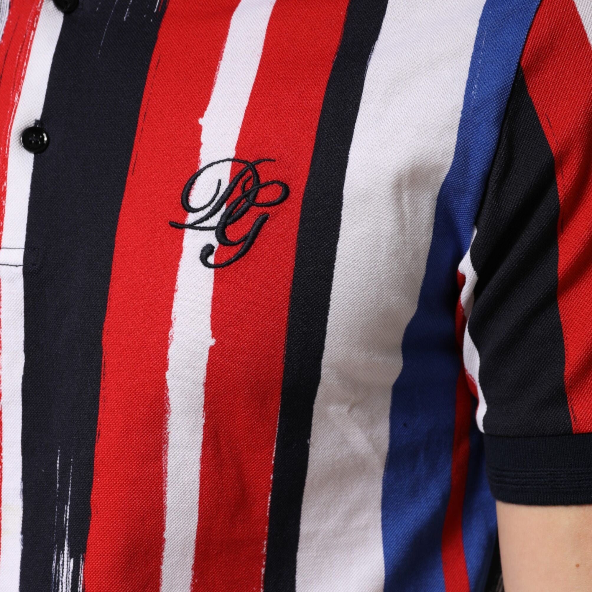 Dolce & Gabbana Multicolor Stripes Cotton Men Polo T-shirt