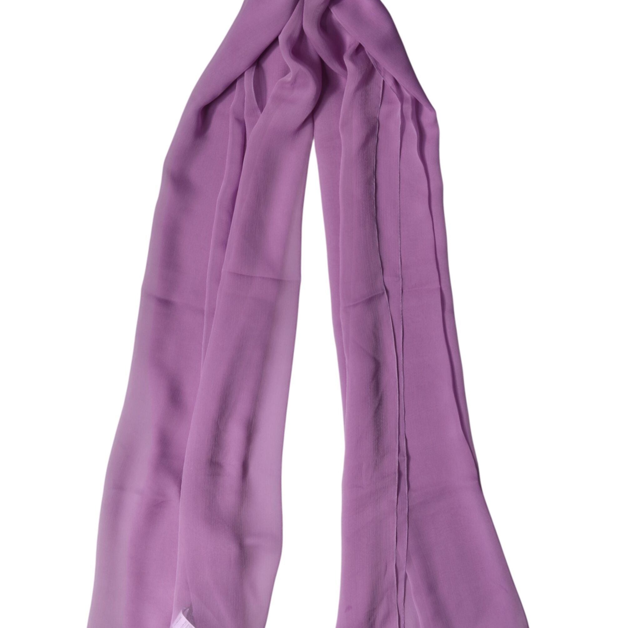 Dolce & Gabbana Purple Stole Silk Neck Wrap Shawl Men Scarf