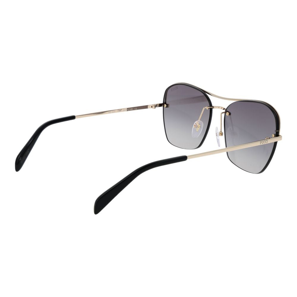 Emilio Pucci Gold Metal Sunglasses