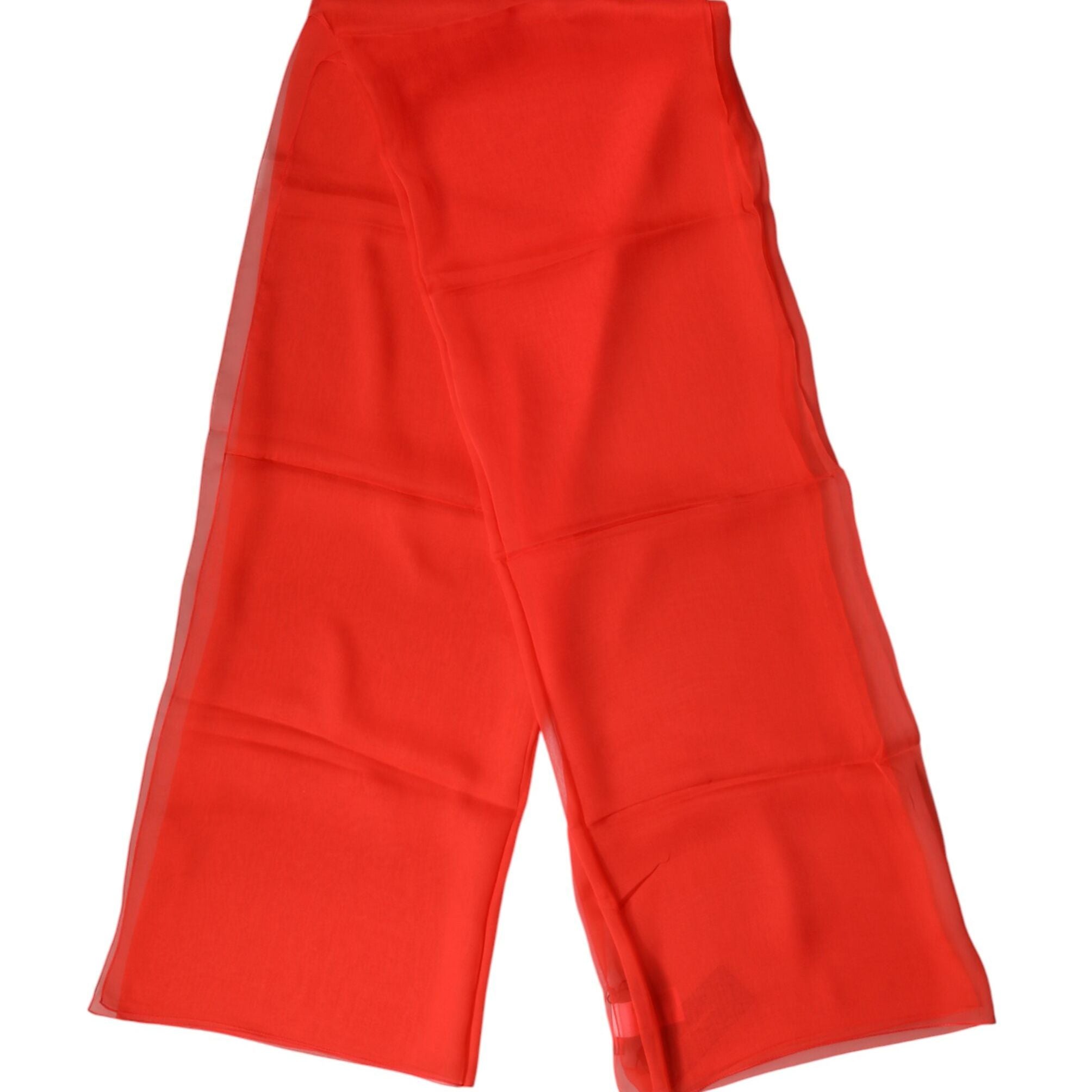 Dolce & Gabbana Red Stole Silk Neck Wrap Shawl Scarf