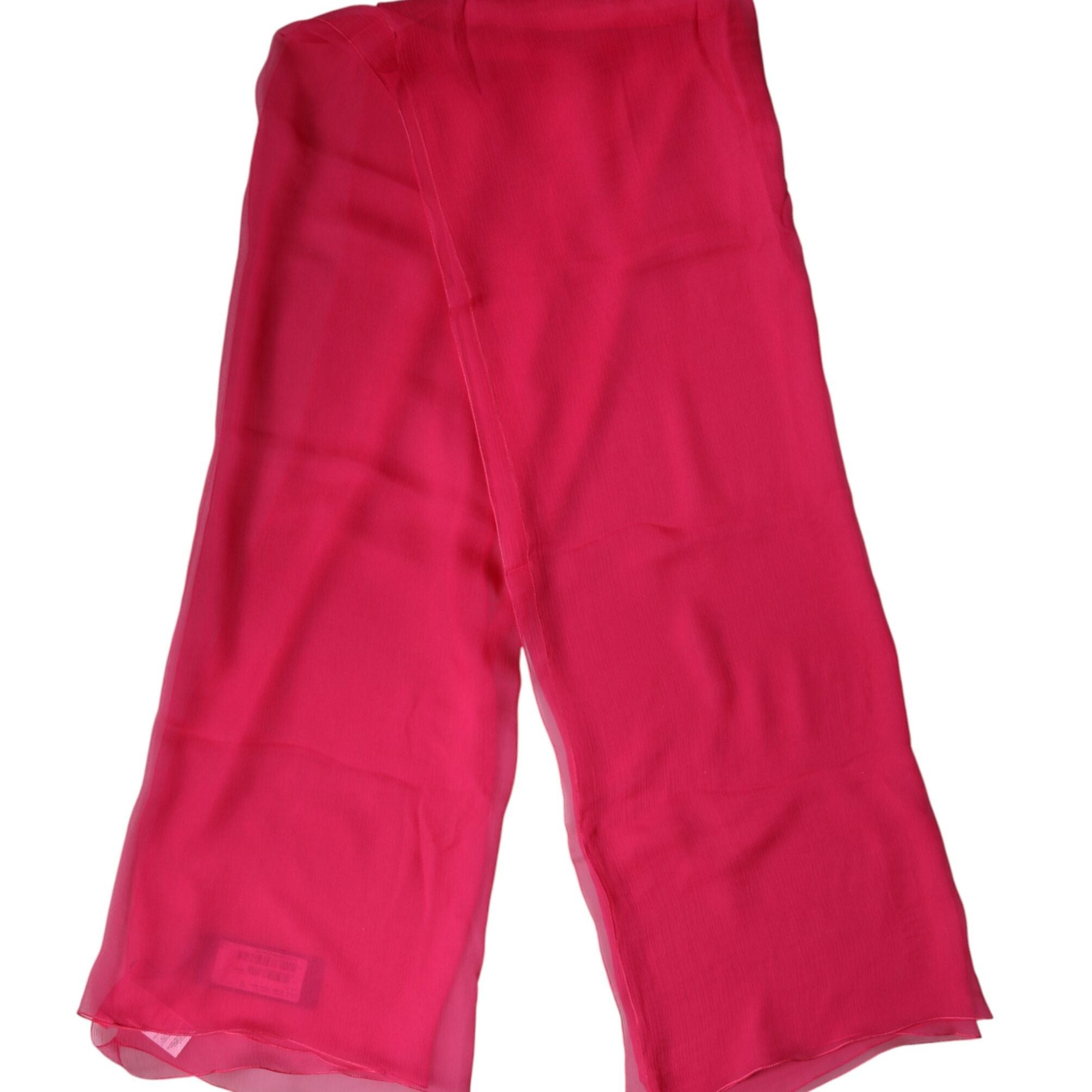 Dolce & Gabbana Pink Silk Stole Neck Wrap Shawl Men 174cm x 128.5cm Scarf