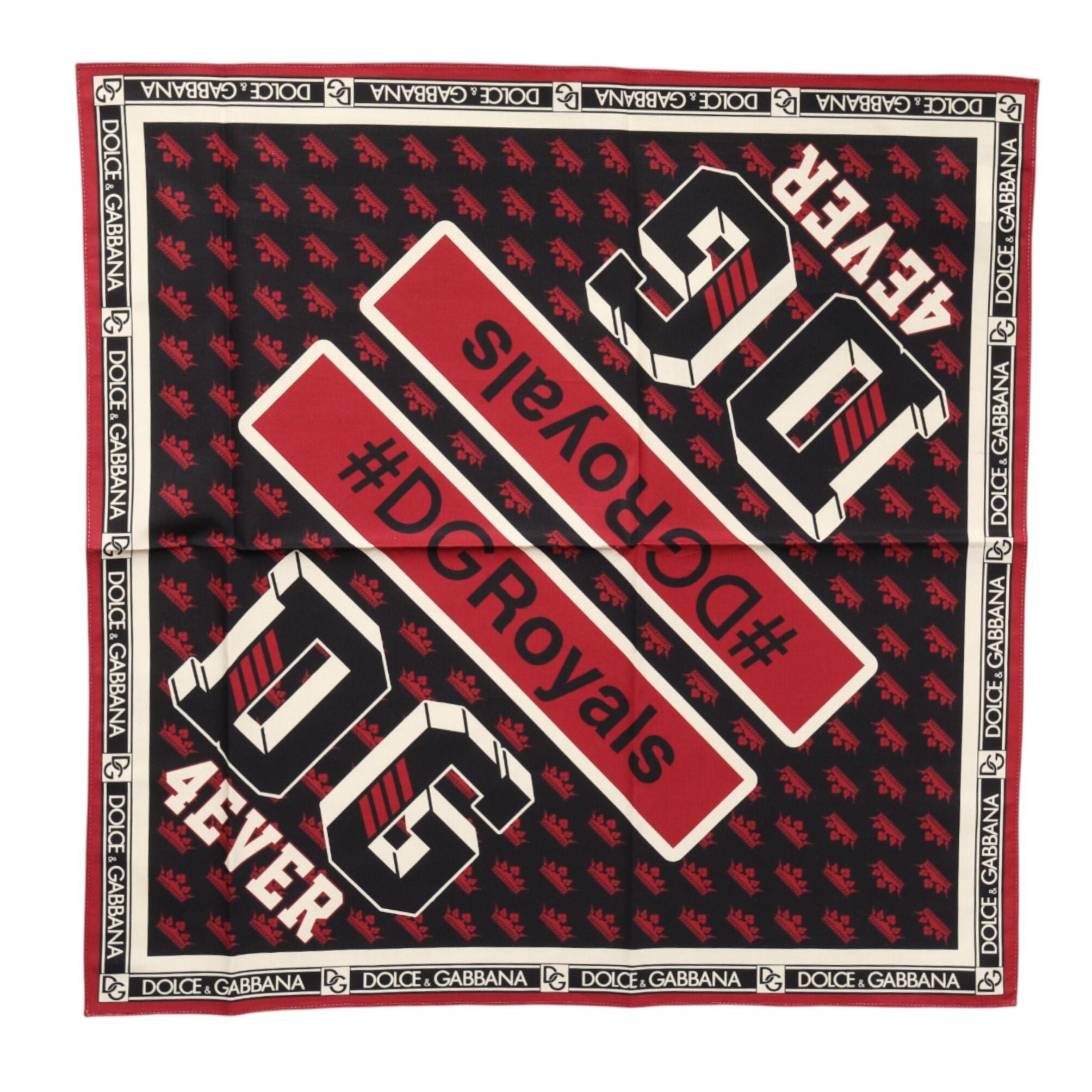 Dolce & Gabbana Multicolor #DGRoyals Square Foulard 50cm x 49.5cm Scarf