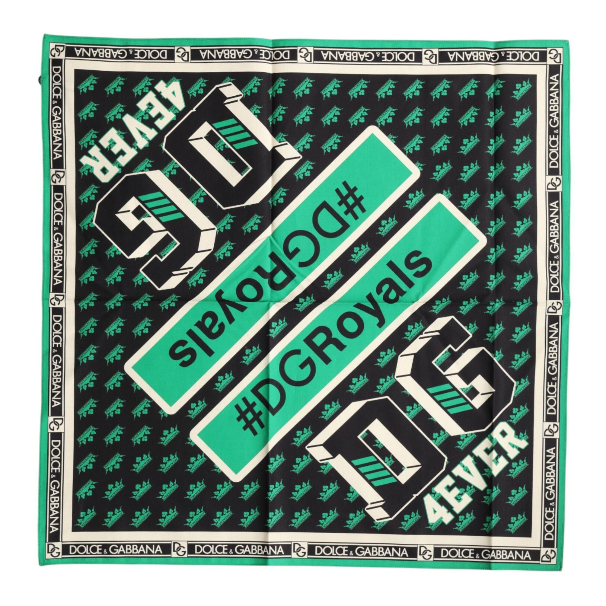Dolce & Gabbana Multicolor #DGRoyals Square Foulard 50.5cm x 50cm Scarf