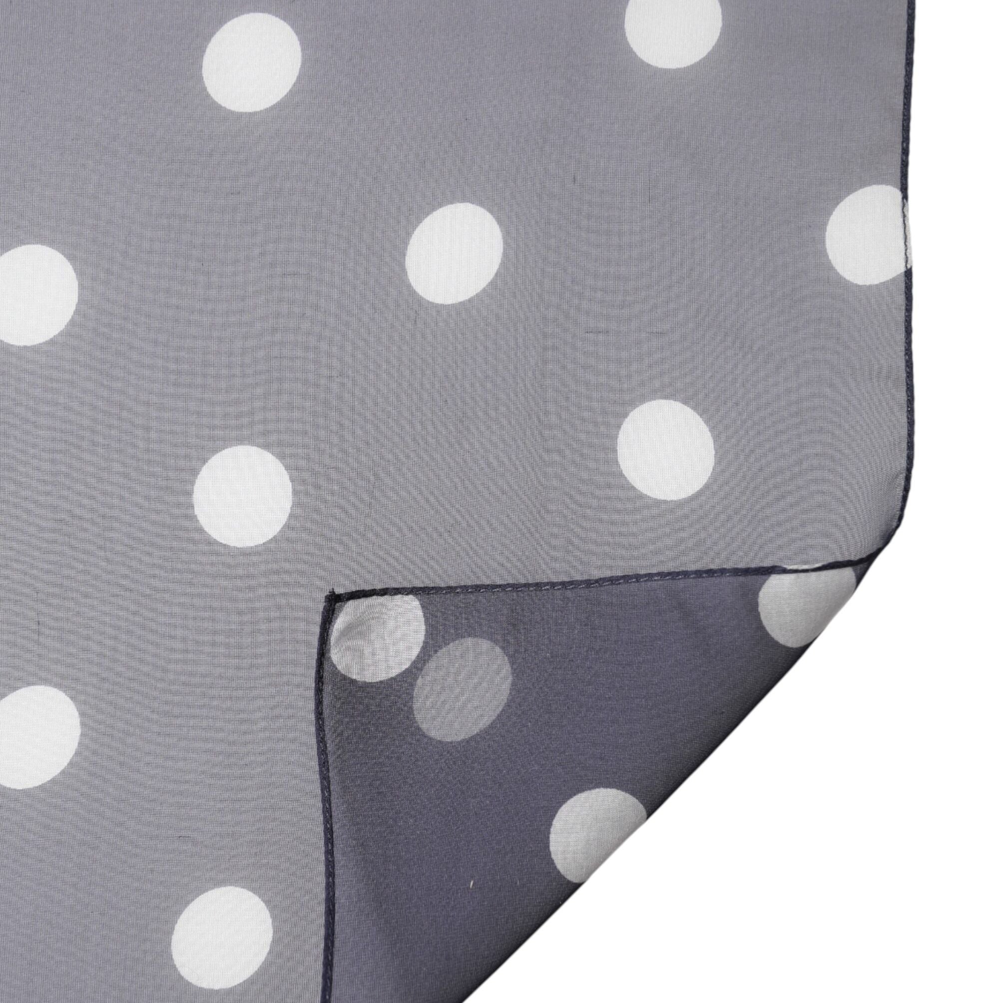 Dolce & Gabbana Blue Polka Dot Silk Neck Wrap Shawl 205cm x 132cm Scarf