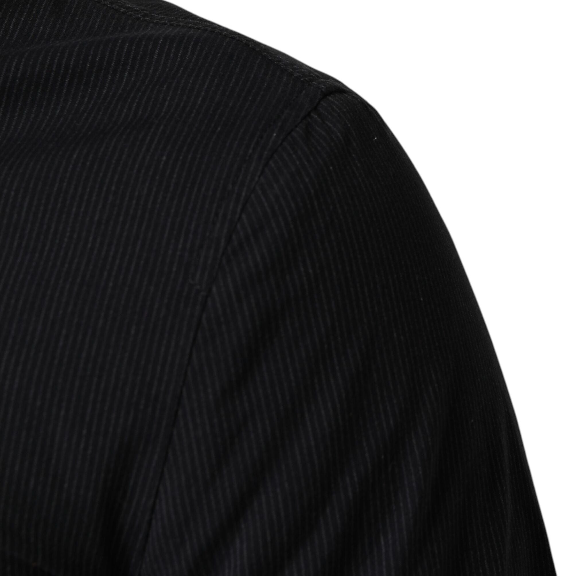 Dolce & Gabbana Dark Blue Cotton Full Zip Bomber Men Jacket