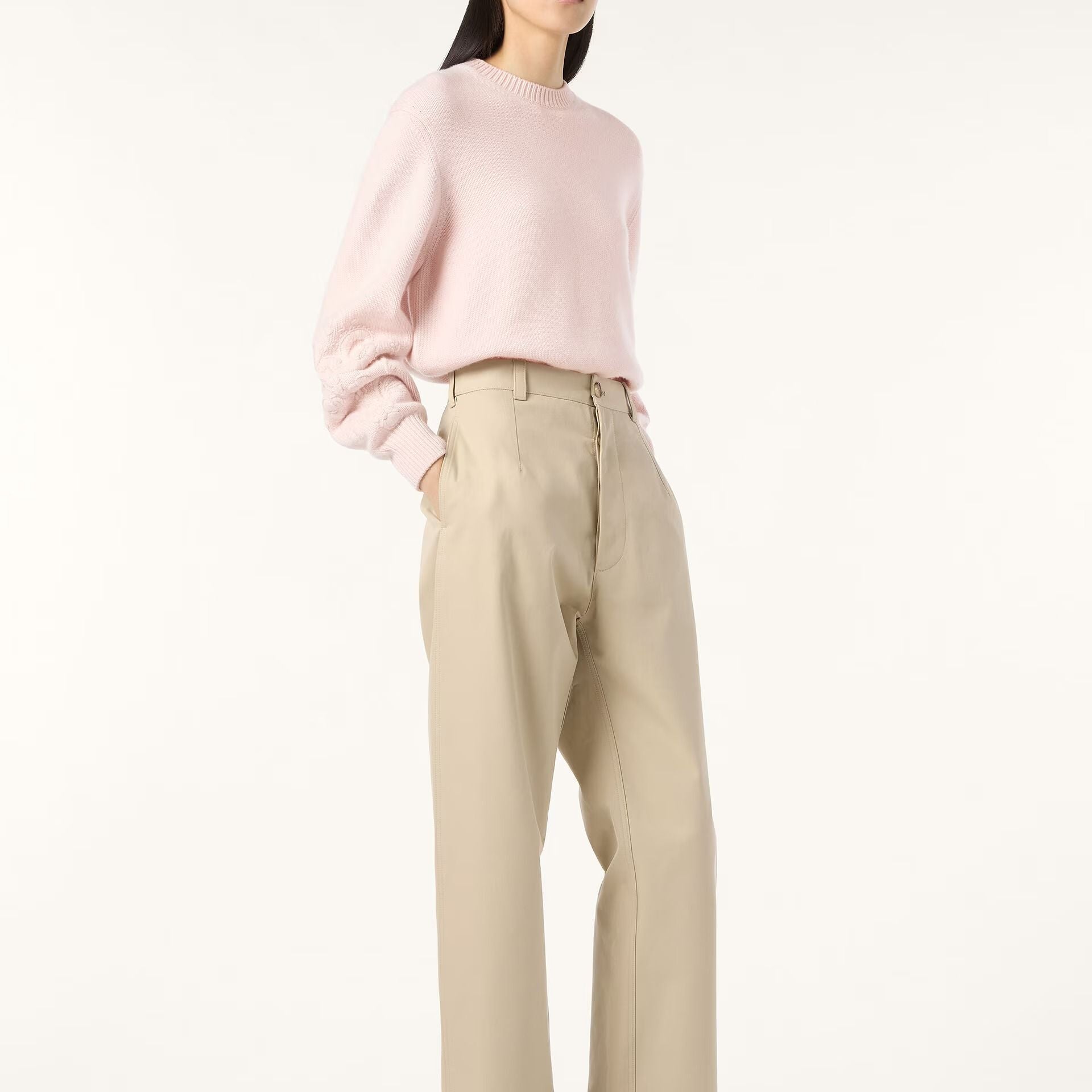Loro Piana Classic Crewneck in Baby Cashmere