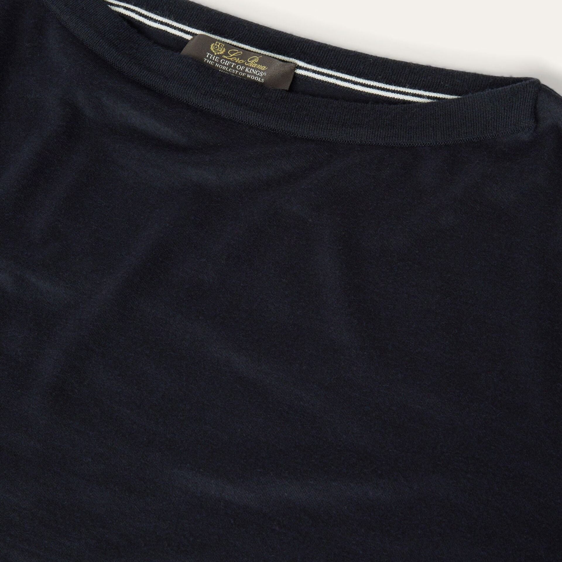 Loro Piana The Gift of Kings® Neo Boat Neck in The Gift of Kings®