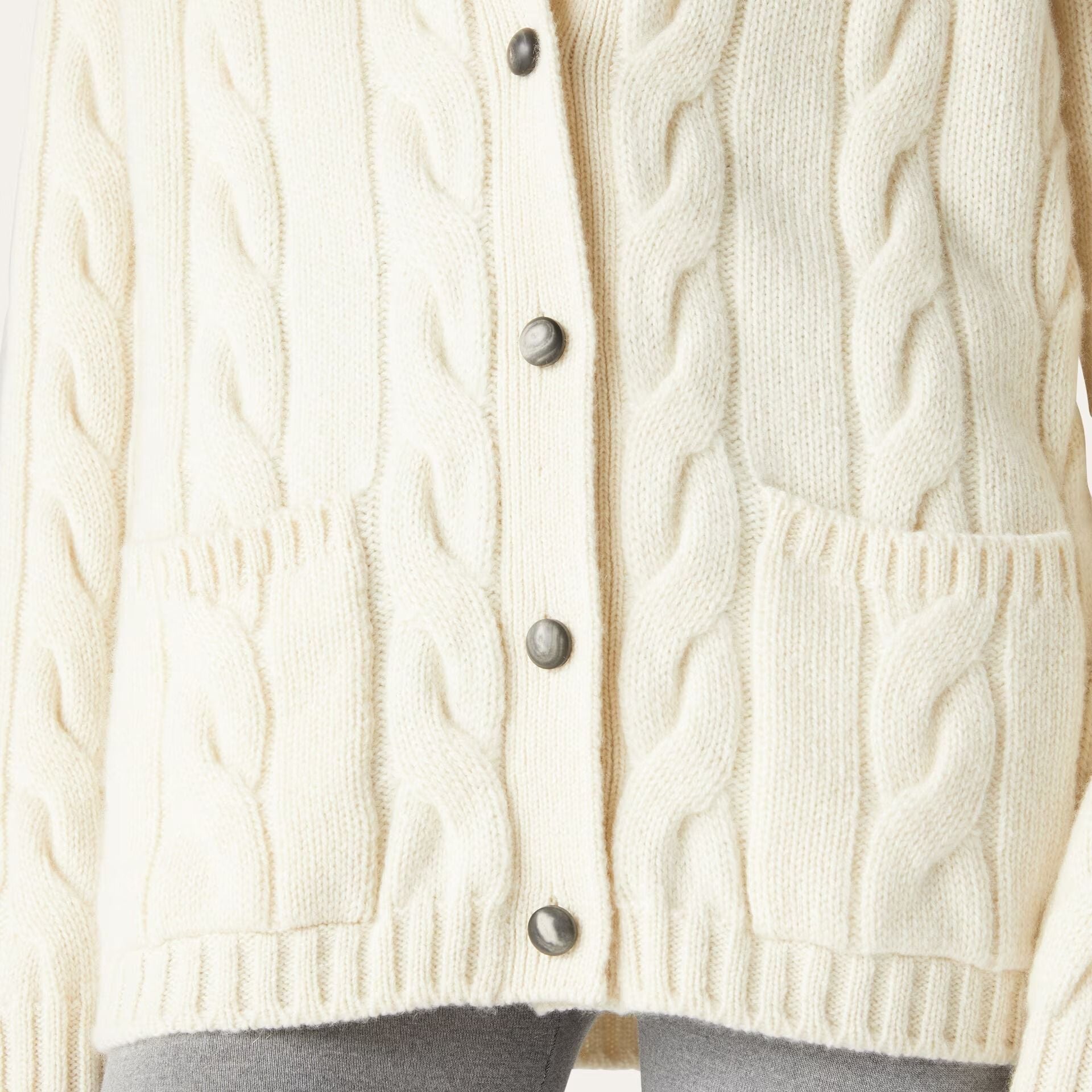 Loro Piana Napier Cardigan in Baby Cashmere Coarsehair