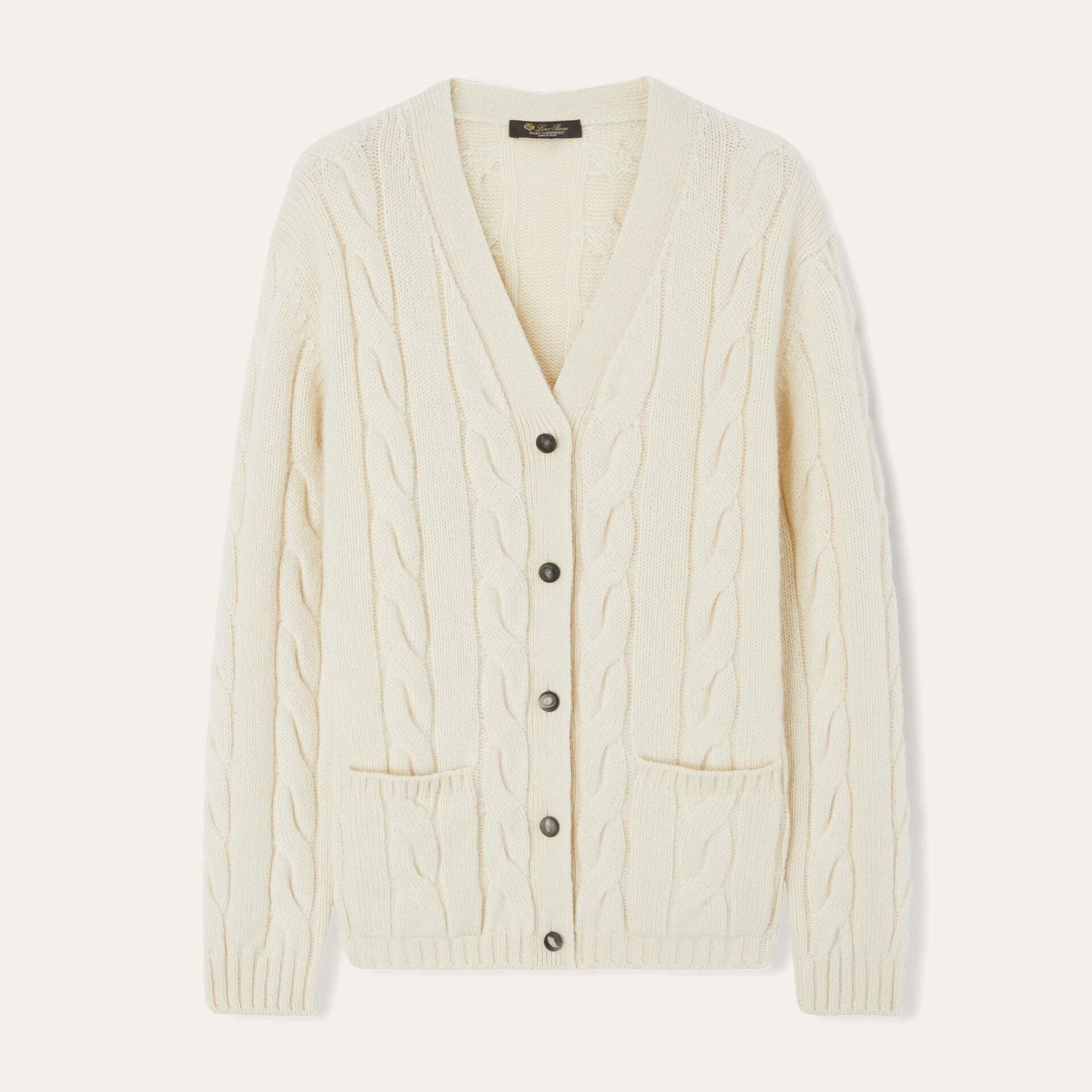 Loro Piana Napier Cardigan in Baby Cashmere Coarsehair