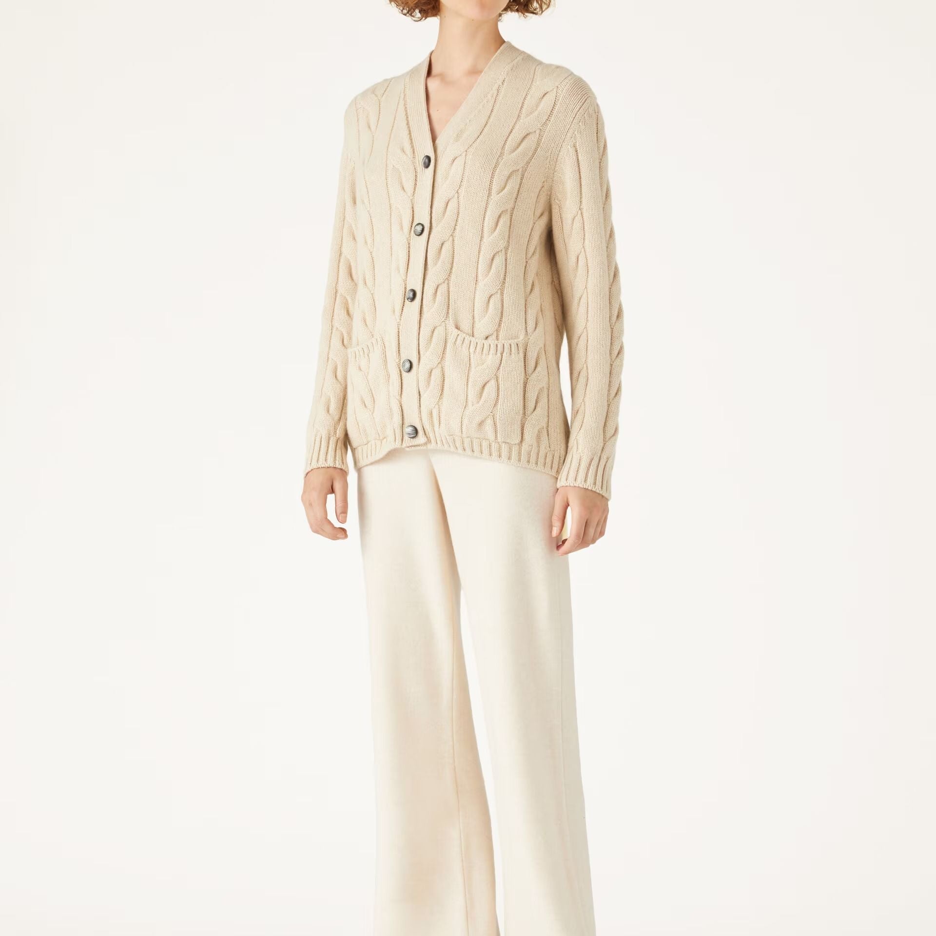 Loro Piana Napier Cardigan in Baby Cashmere Coarsehair