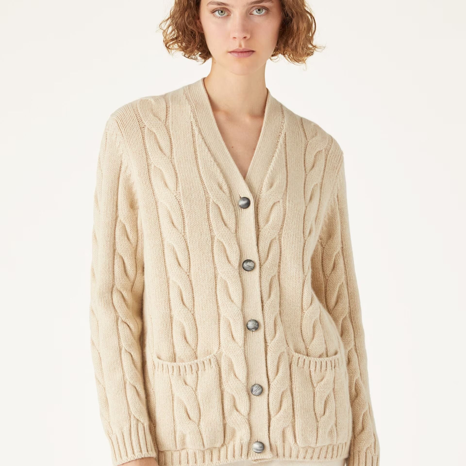 Loro Piana Napier Cardigan in Baby Cashmere Coarsehair