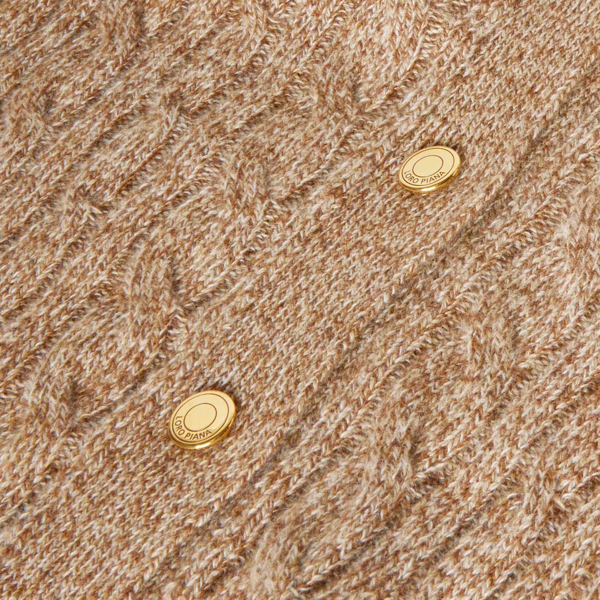 Loro Piana Treccia Cardigan in Baby Cashmere