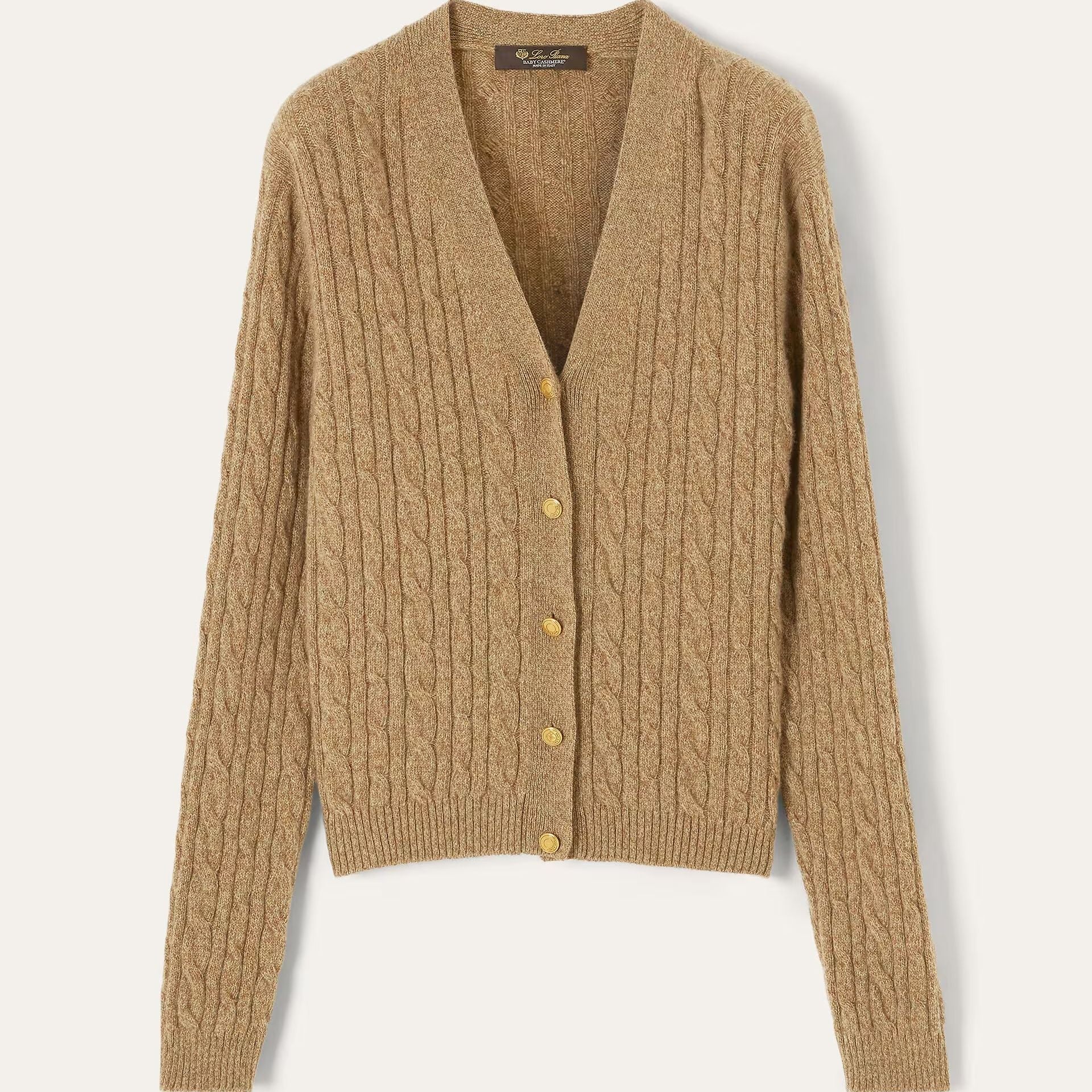 Loro Piana Treccia Cardigan in Baby Cashmere