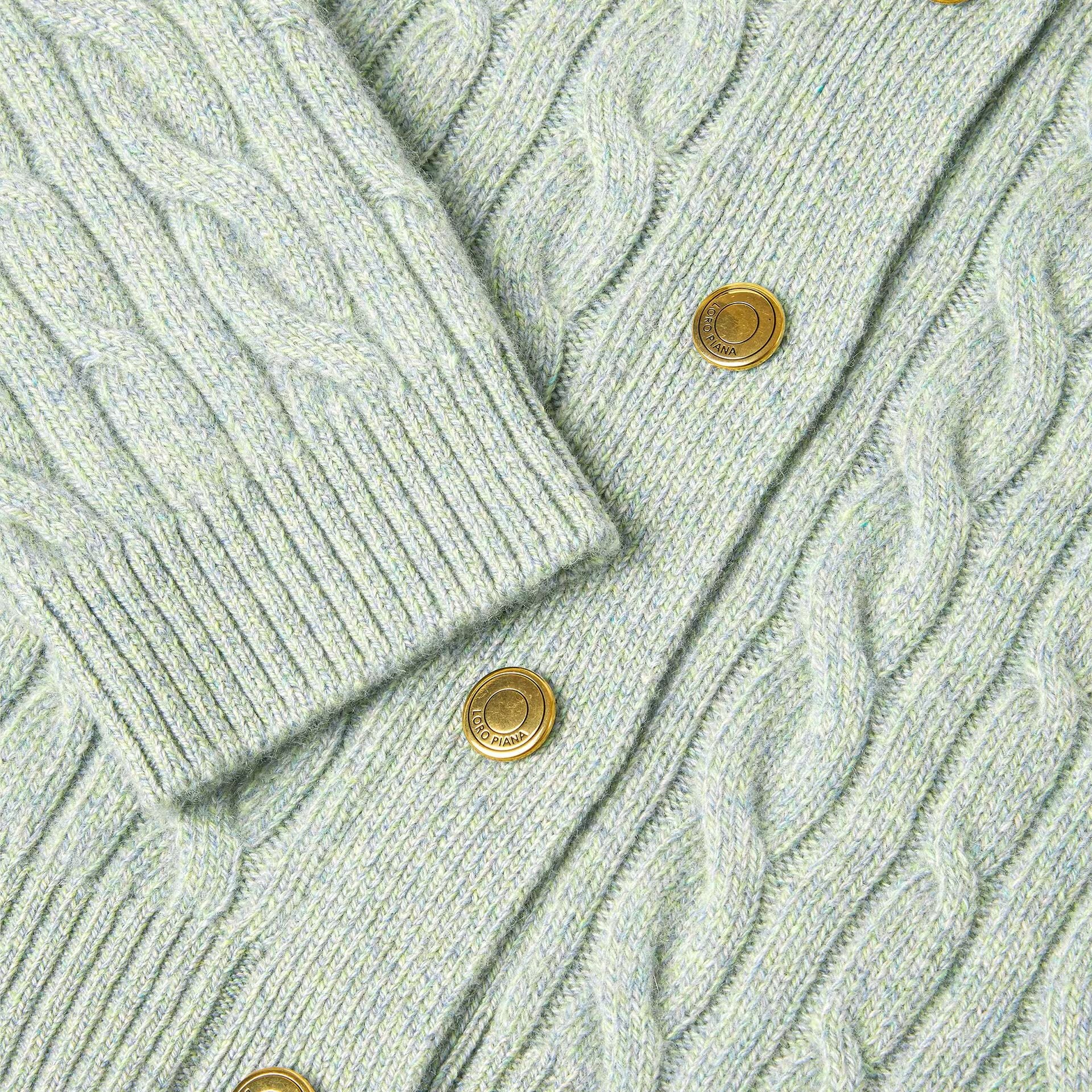 Loro Piana Treccia Cardigan in Baby Cashmere