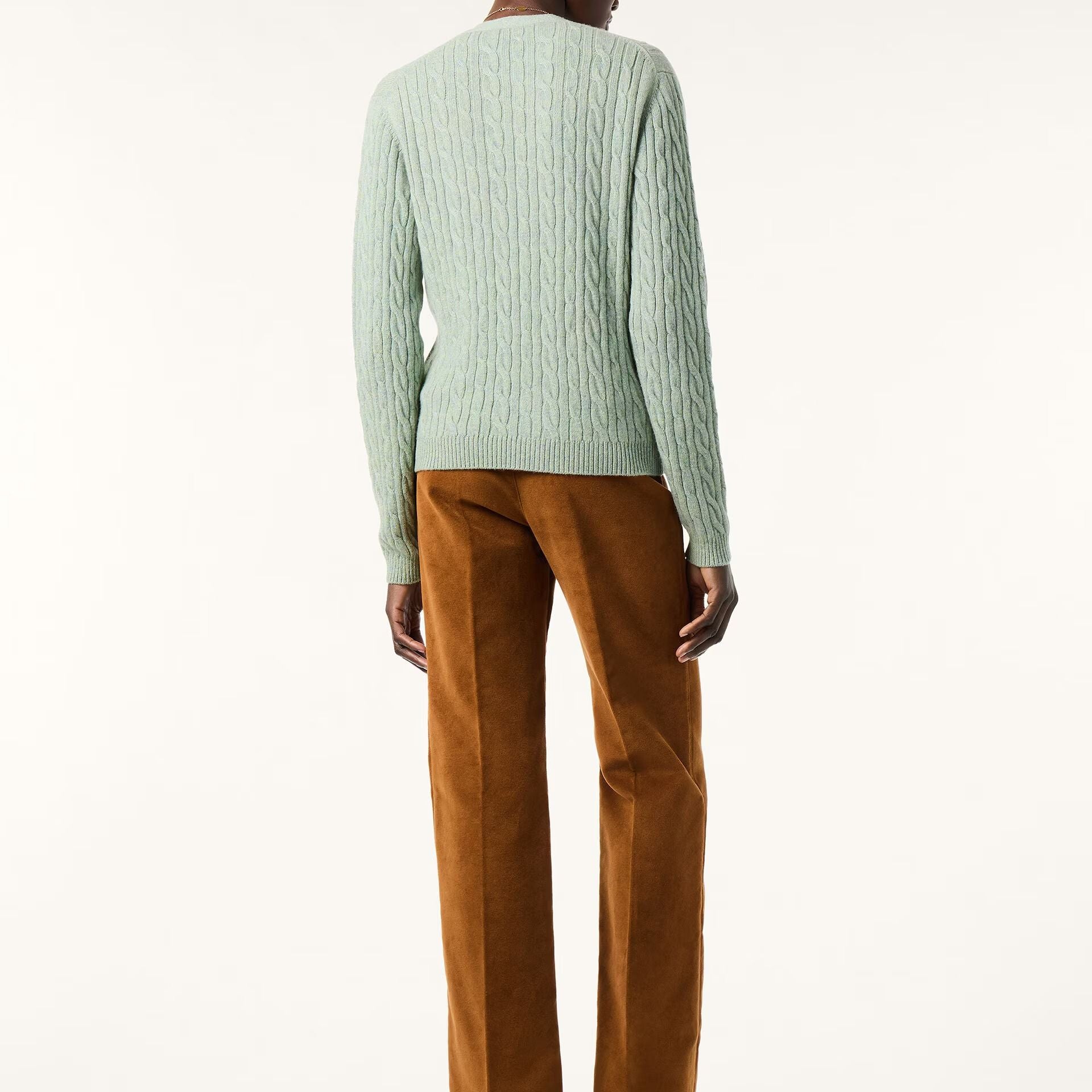 Loro Piana Treccia Cardigan in Baby Cashmere