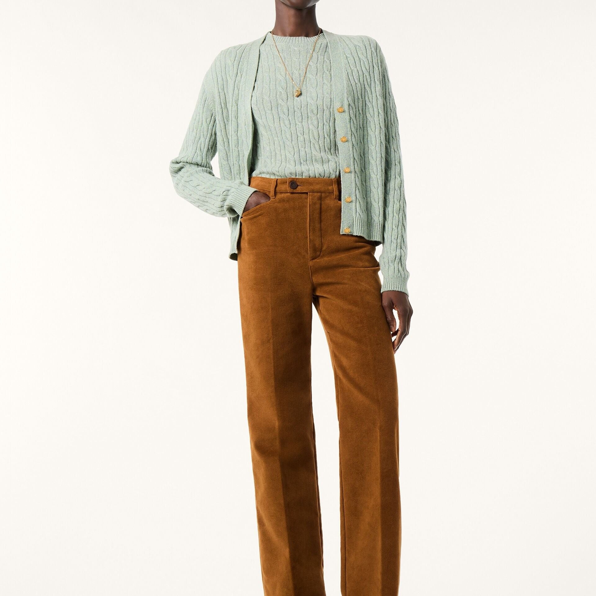Loro Piana Treccia Cardigan in Baby Cashmere