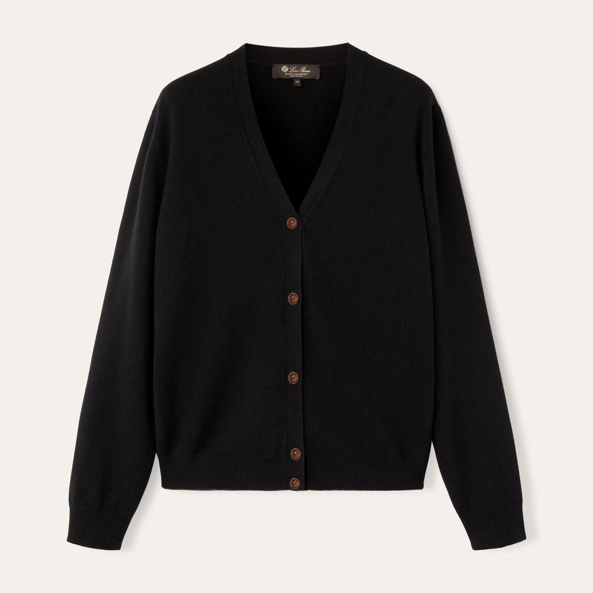 Loro Piana Classic Cardigan in Baby Cashmere