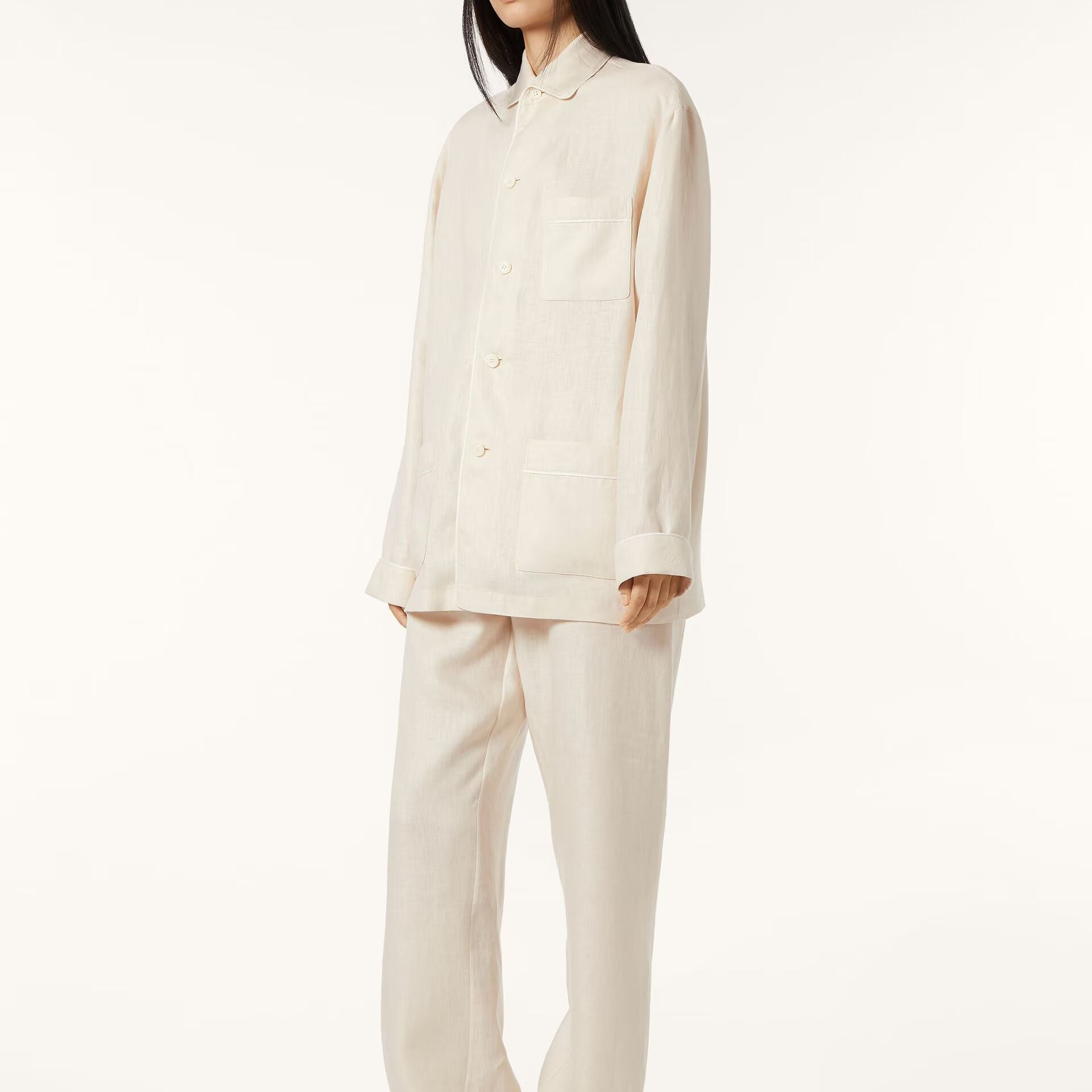 Loro Piana Lian Pyjamas Shirt in Linen