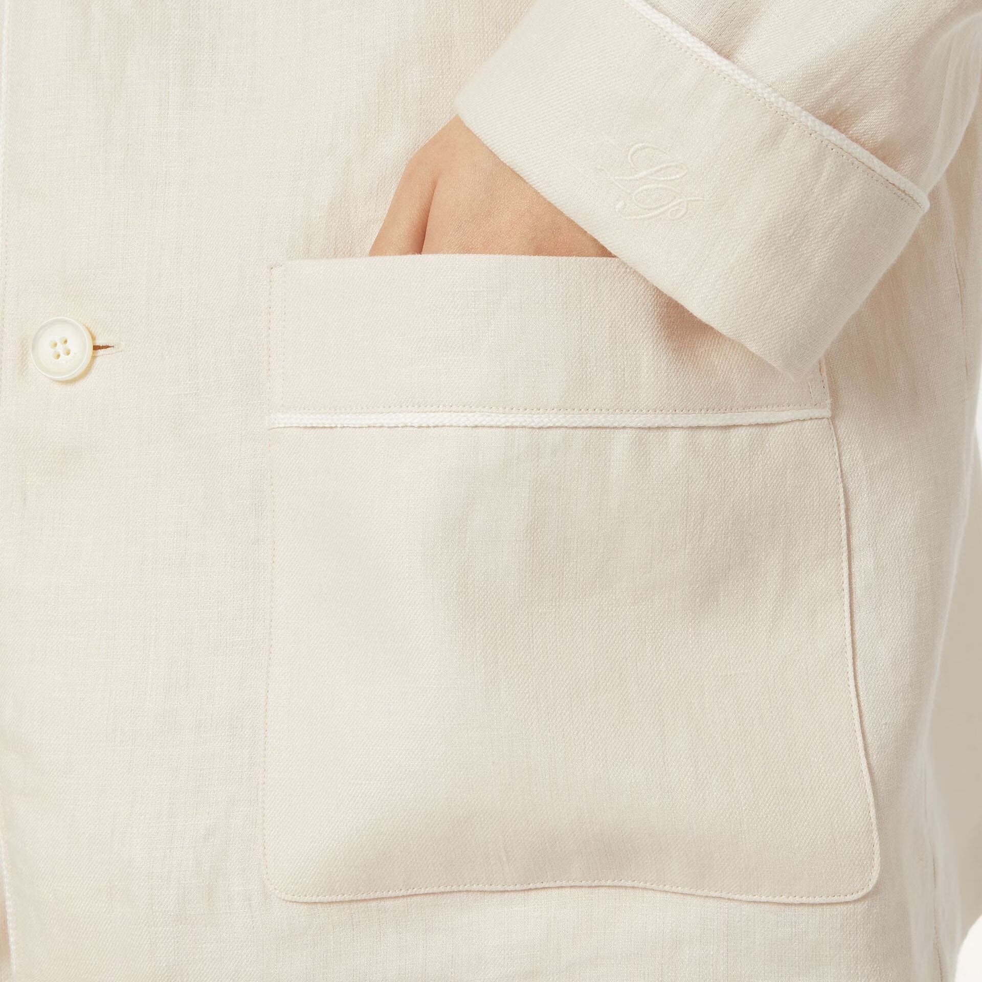 Loro Piana Lian Pyjamas Shirt in Linen