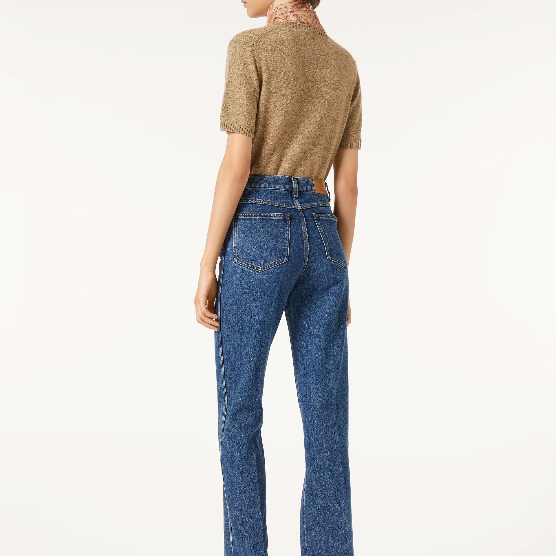 Loro Piana Brooke Jeans in Denim Silk