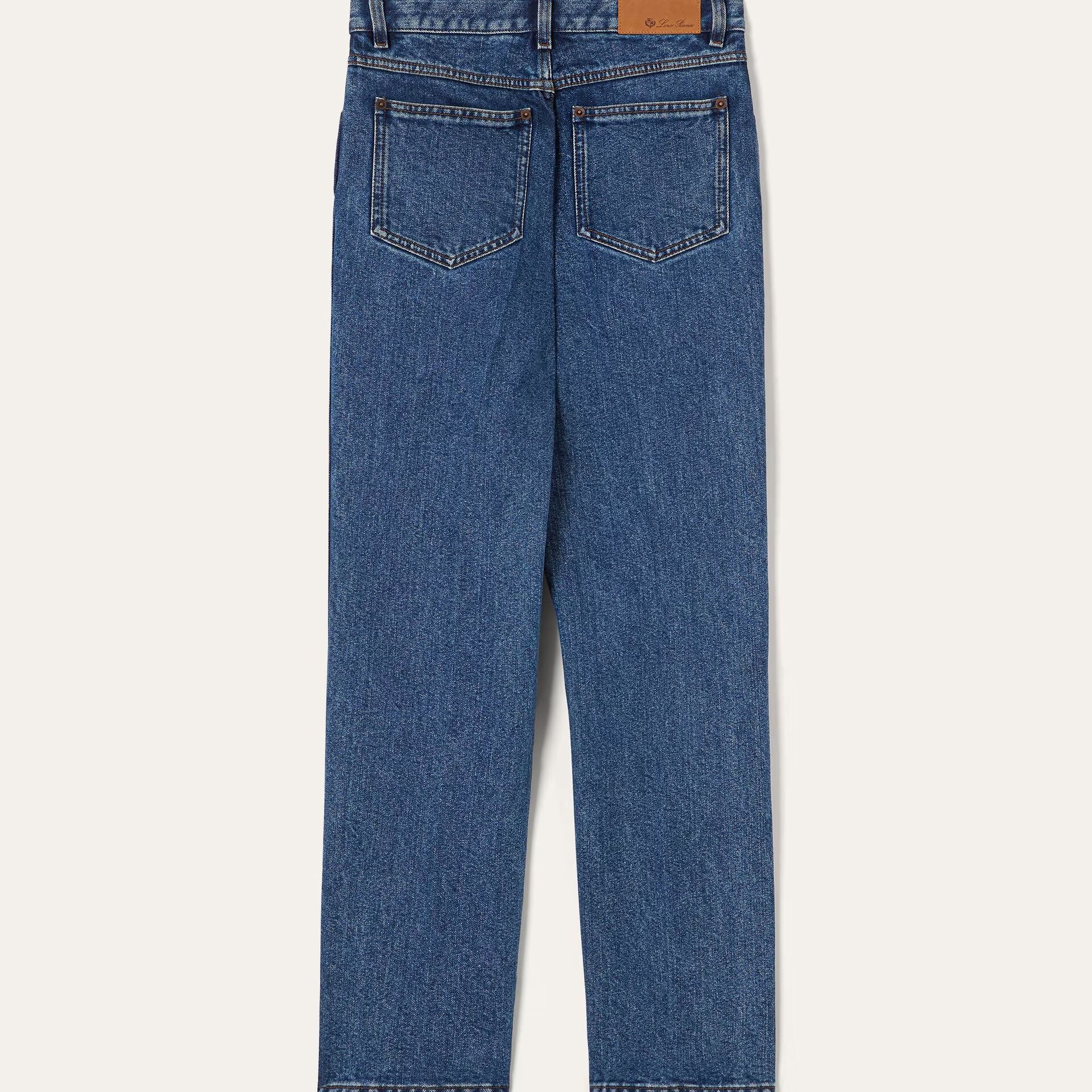 Loro Piana Brooke Jeans in Denim Silk