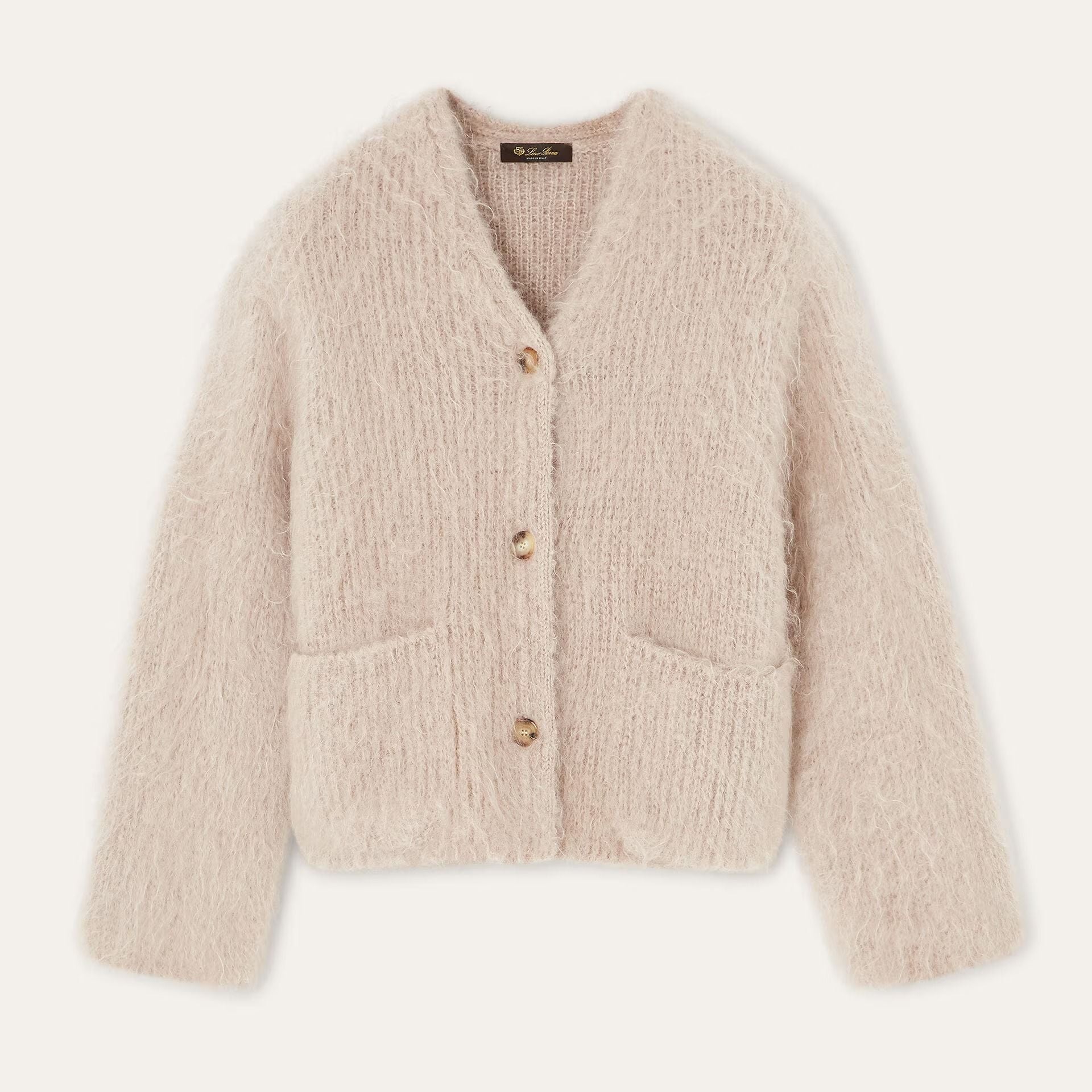 Loro Piana Cherry Hill Cardigan in Mohair, Cashmere