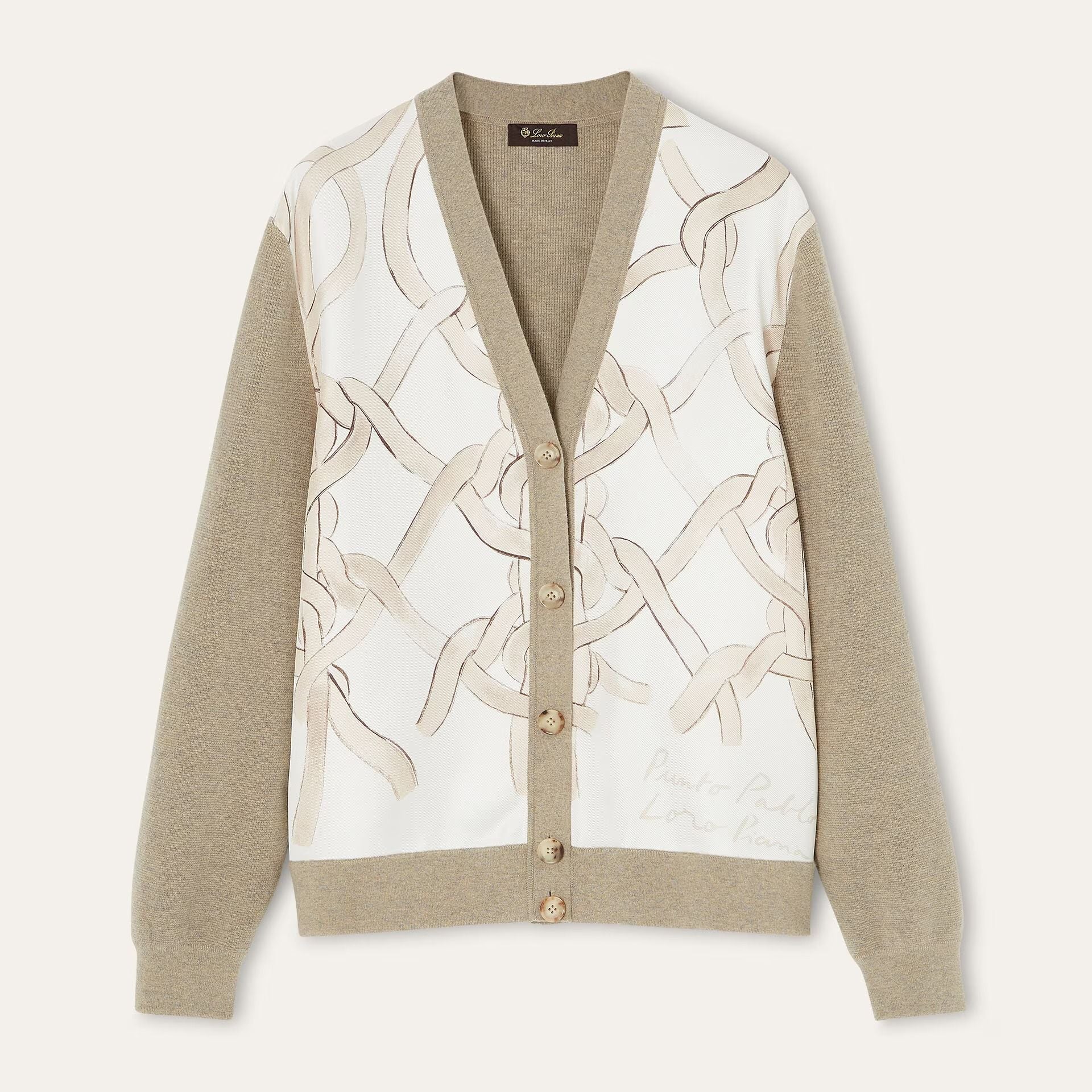 Loro Piana Punto Pablo Cardigan in Cashmere. Silk