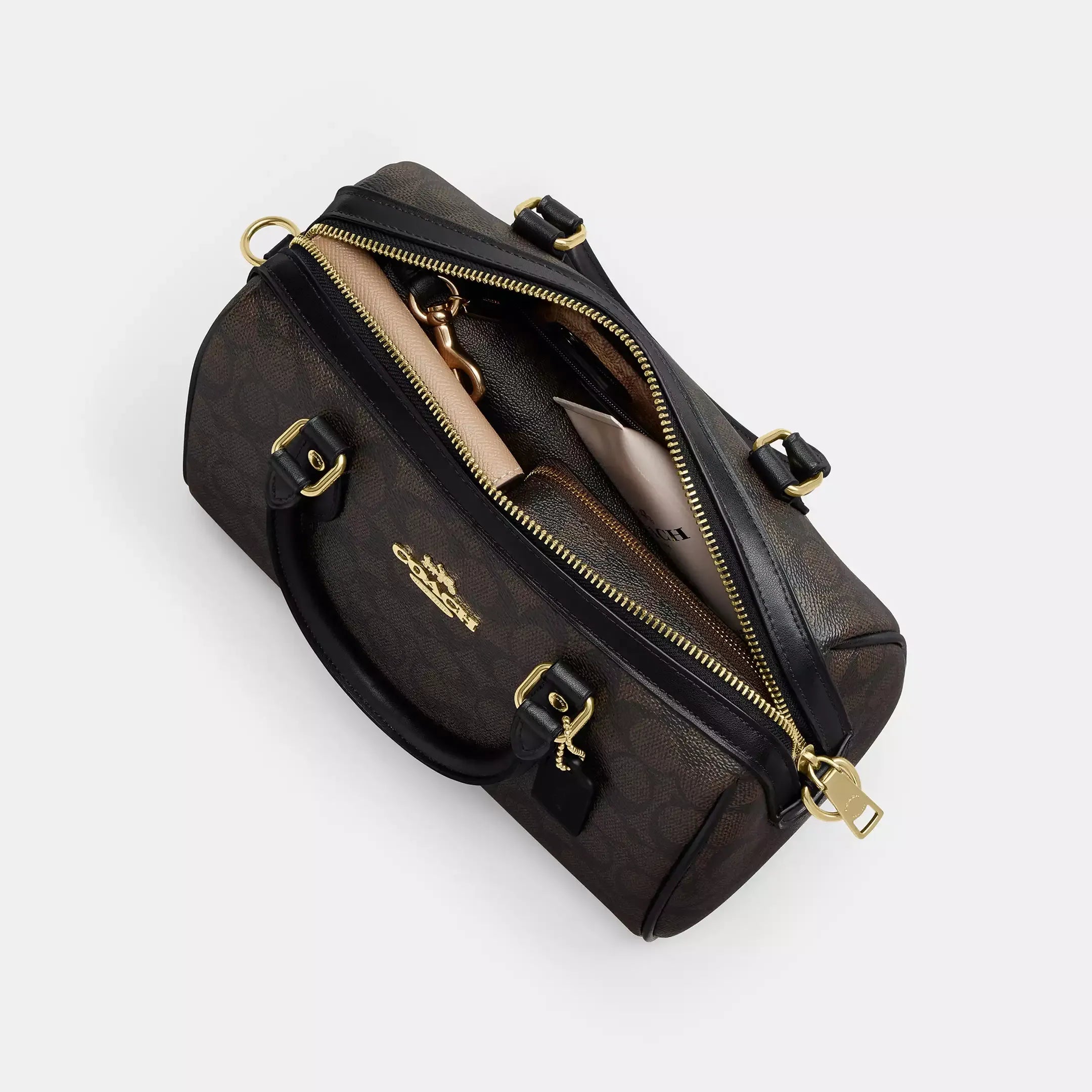 Coach Rowan Satchel Bag In Signature Canvas