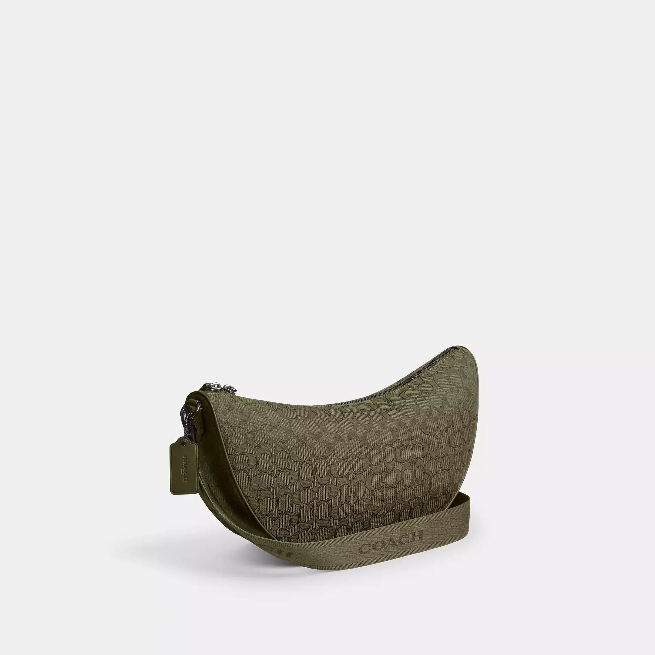 Coach Hall Soft Sling Bag 45 In Signature Jacquard