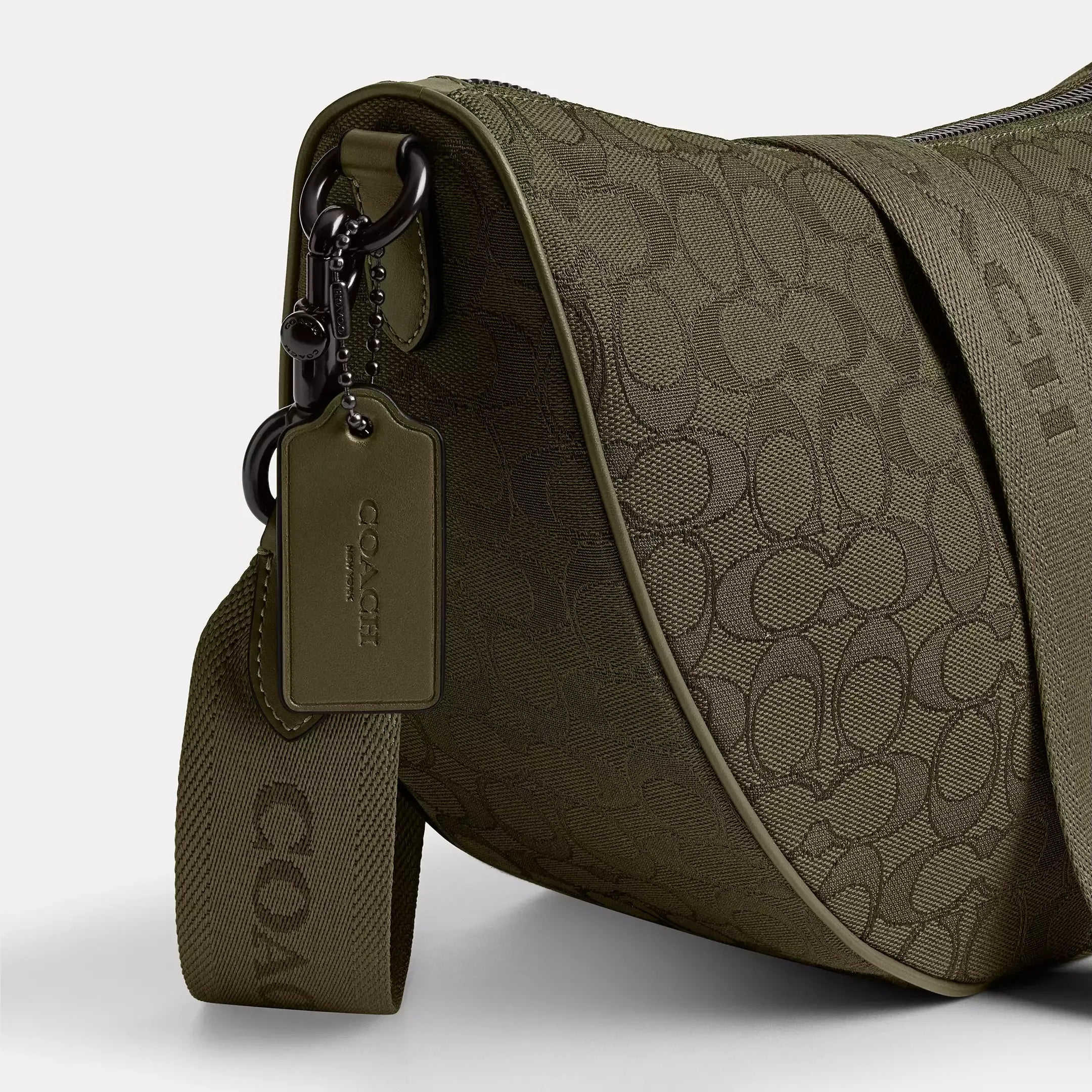 Coach Hall Soft Sling Bag 45 In Signature Jacquard