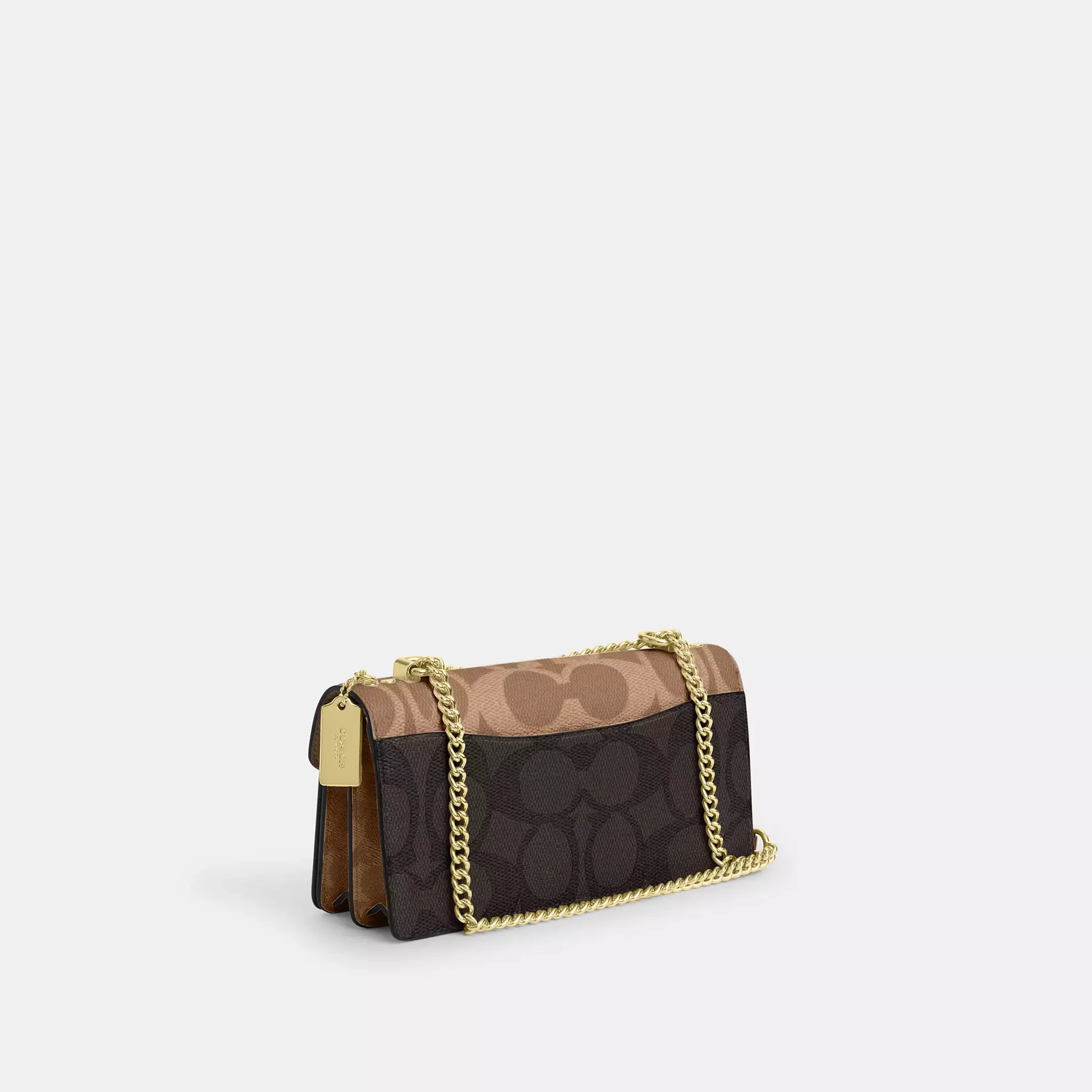 Coach Klare Envelope Crossbody Bag In Blocked Signature Canvas