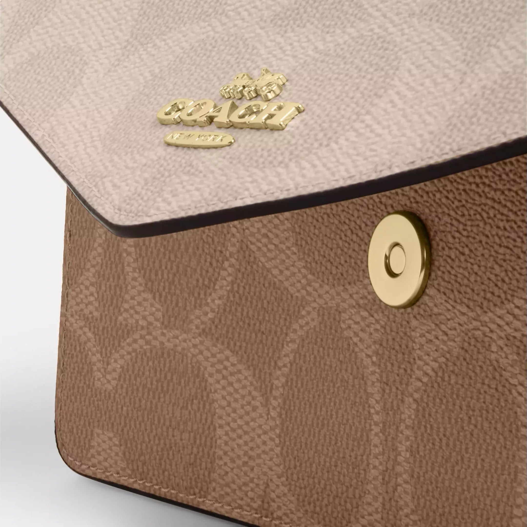 Coach Klare Envelope Crossbody Bag In Blocked Signature Canvas