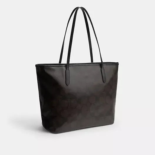 Coach Large City Tote Bag In Maxi Signature Canvas