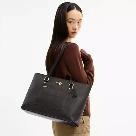 Coach Station Tote Bag In Signature Canvas
