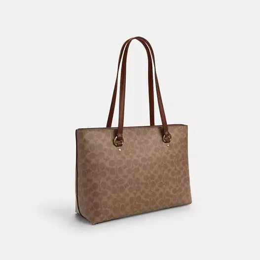 Coach Station Tote Bag In Signature Canvas