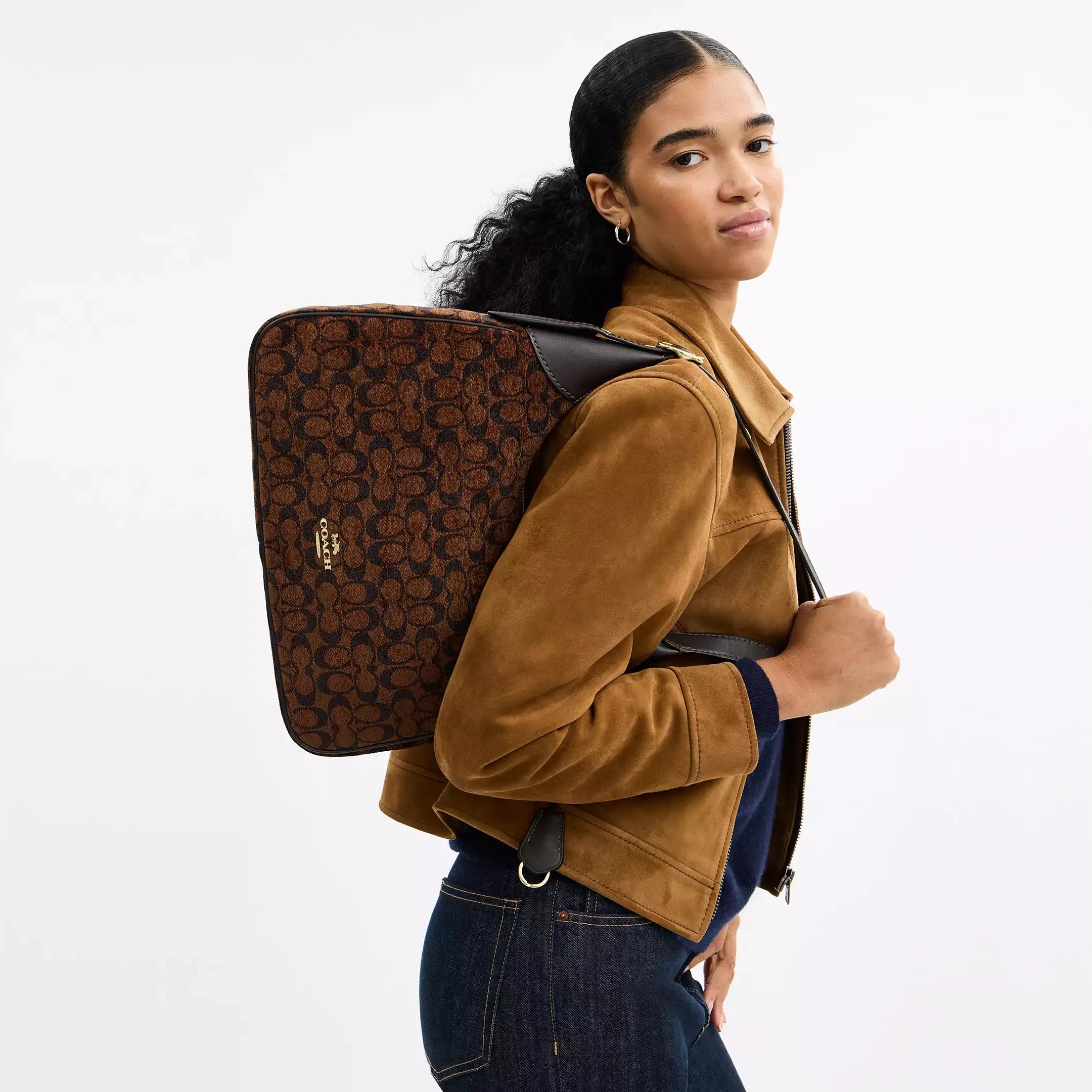 Coach Ella Shoulder Bag In Signature Chenille