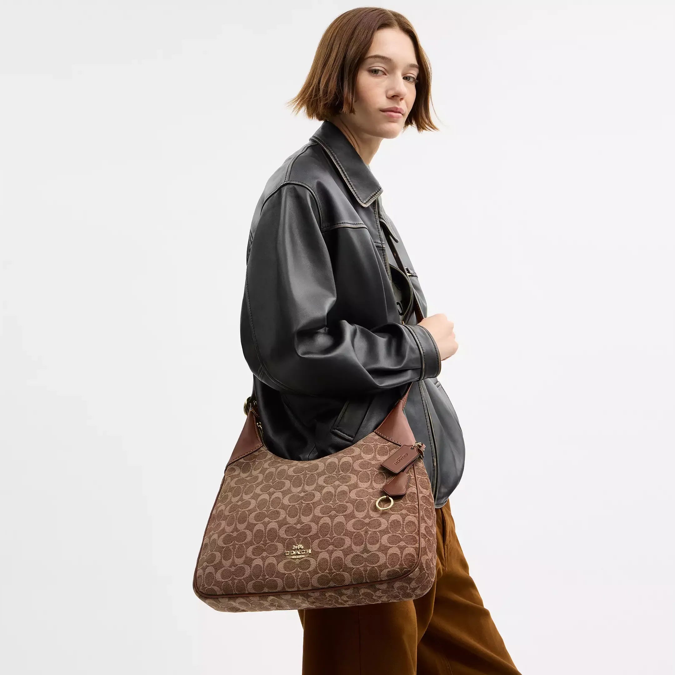Coach Ella Shoulder Bag In Signature Chenille