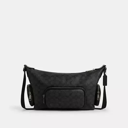 Coach Finn Crossbody Bag With Pockets In Signature Canvas