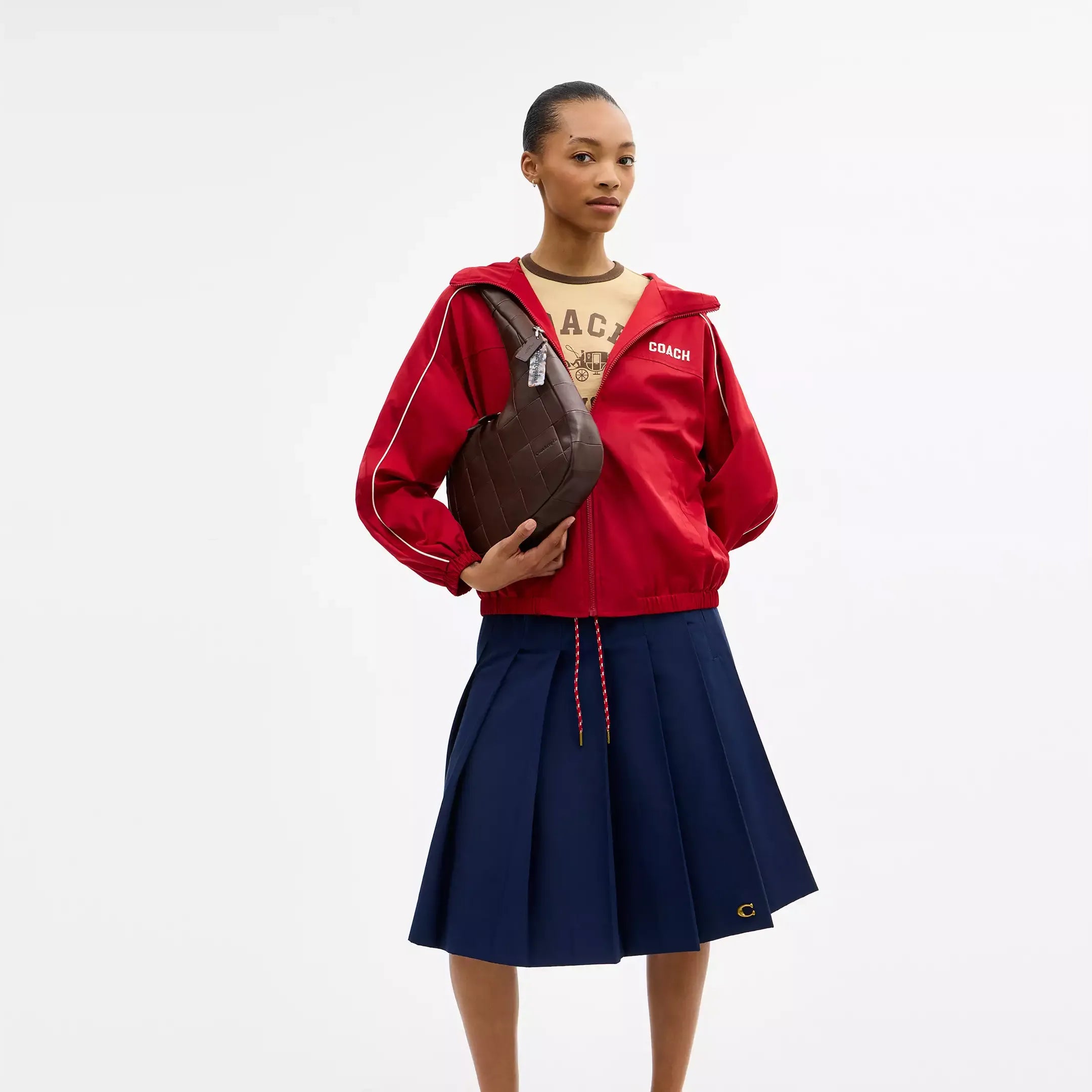 Coach Alter/Ego Crescent Shoulder Bag In Upcrafted Leather
