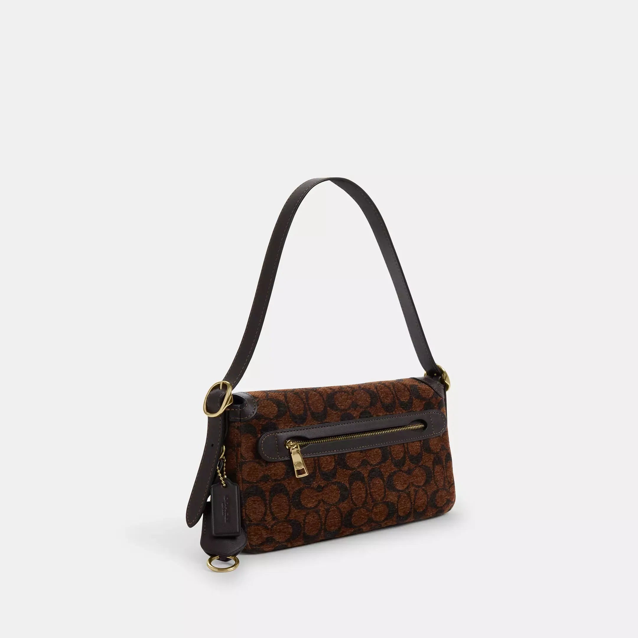 Coach Etta Small Flap Shoulder Bag In Signature Chenille