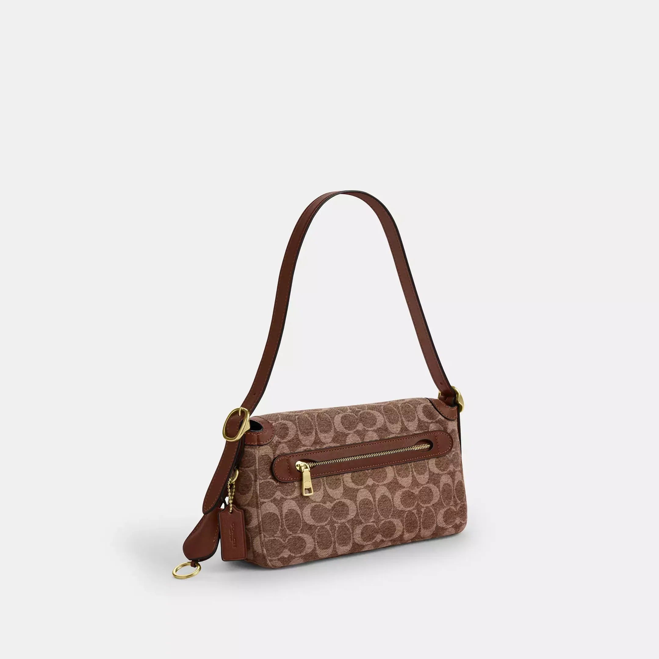 Coach Etta Small Flap Shoulder Bag In Signature Chenille