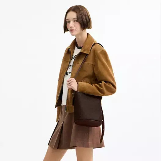 Coach Bleecker Bucket Bag 21 In Signature Canvas