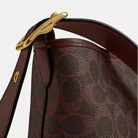 Coach Bleecker Bucket Bag 21 In Signature Canvas