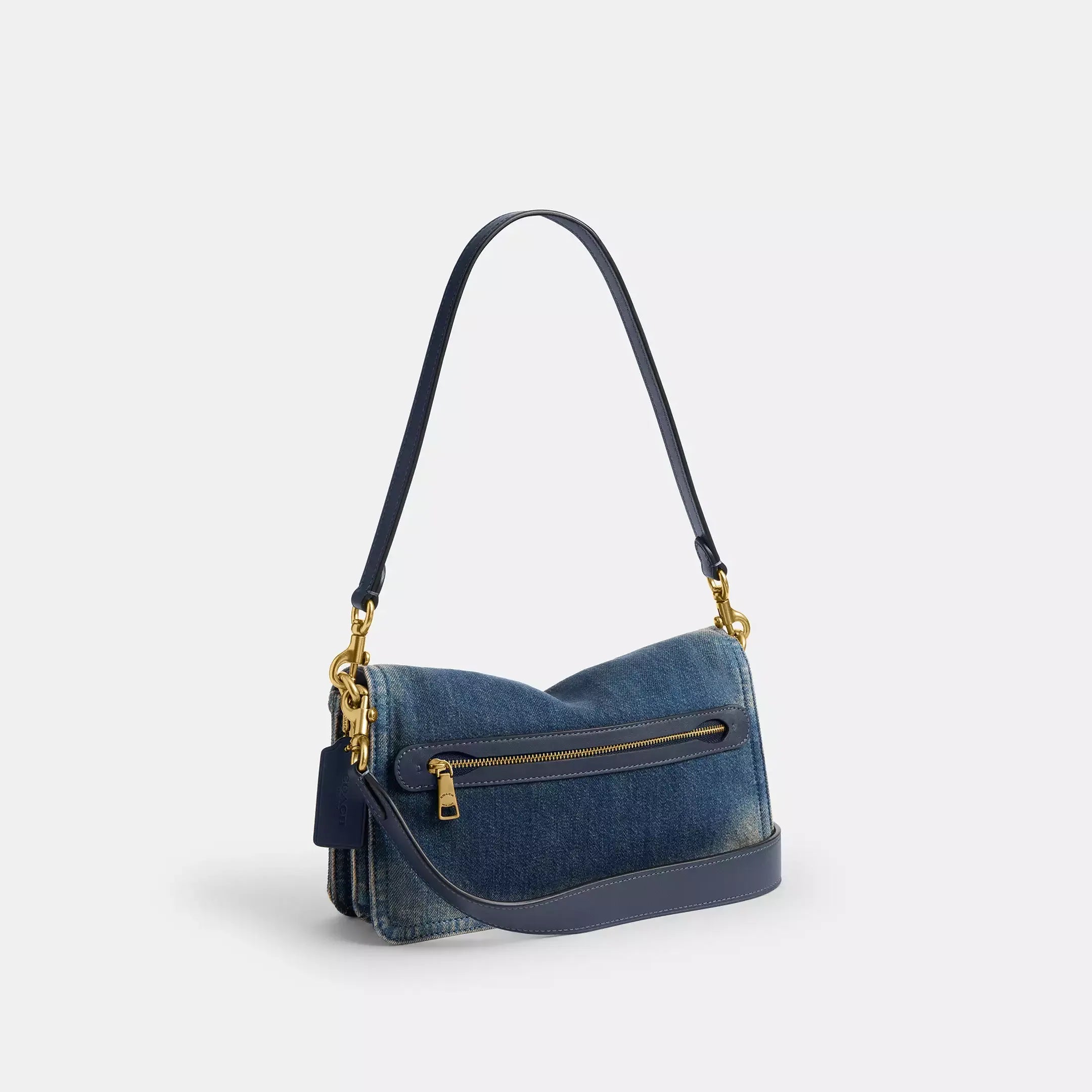 Coach Tabby Shoulder Bag 26 In Regenerative Cotton Denim