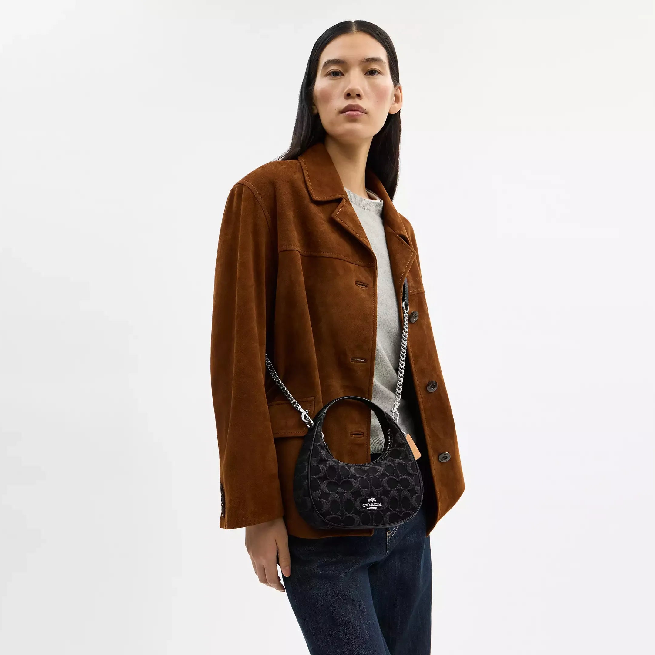 Coach Carmen Mini Crossbody Bag In Signature Denim