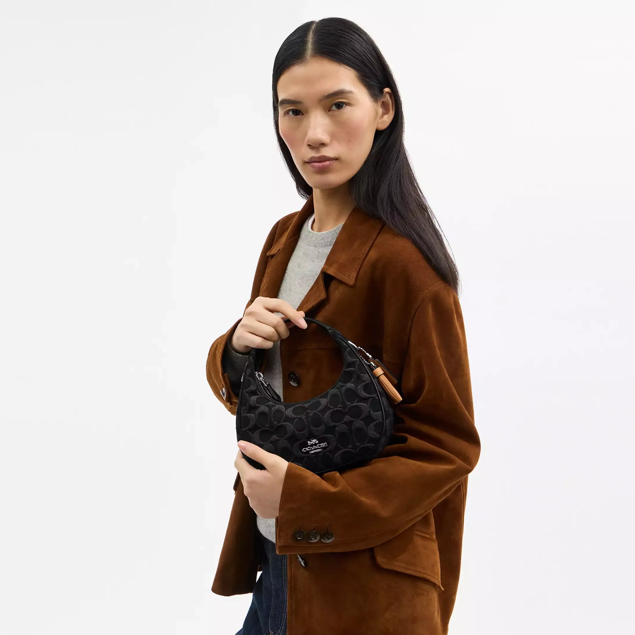 Coach Carmen Mini Crossbody Bag In Signature Denim