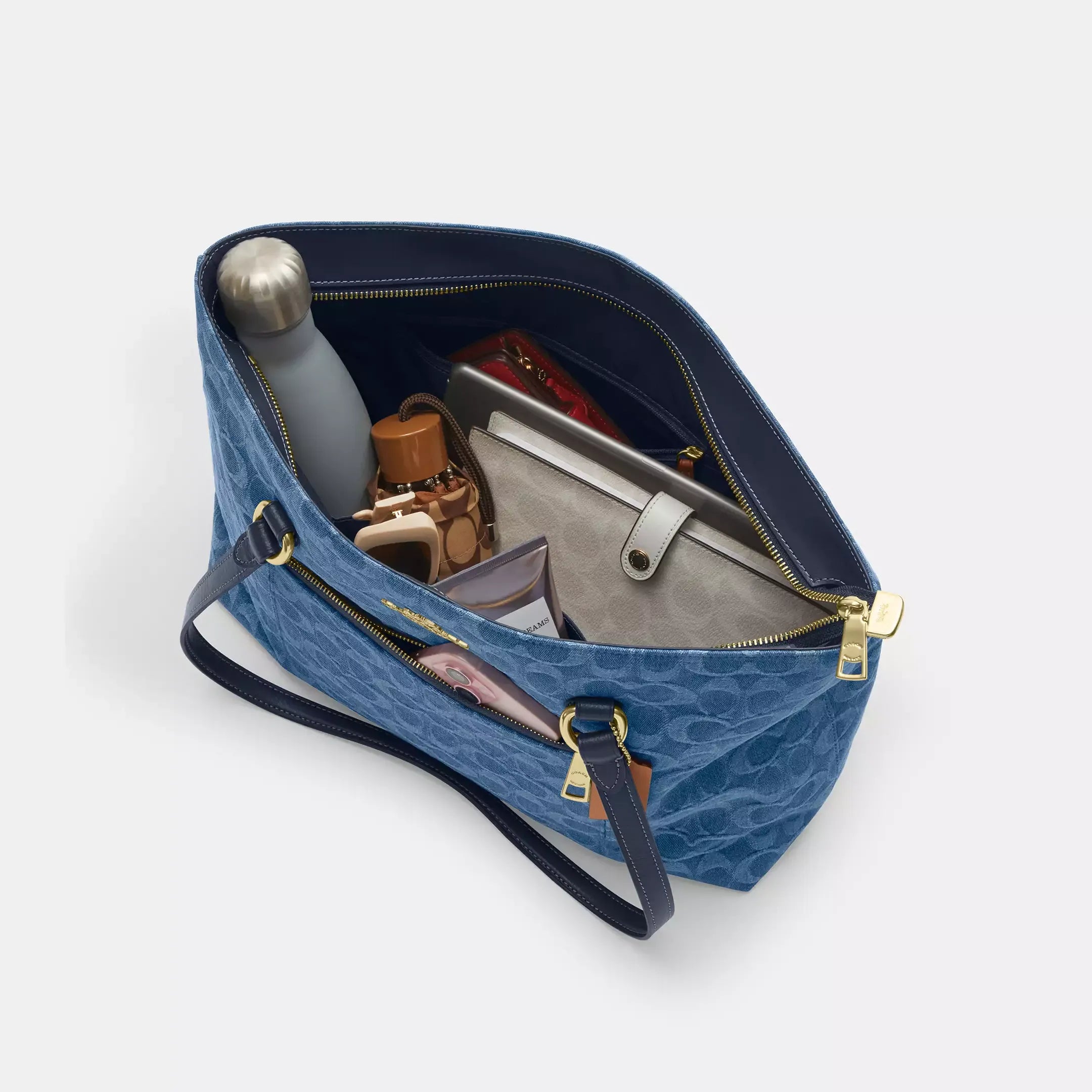 Coach Station Tote Bag In Signature Denim